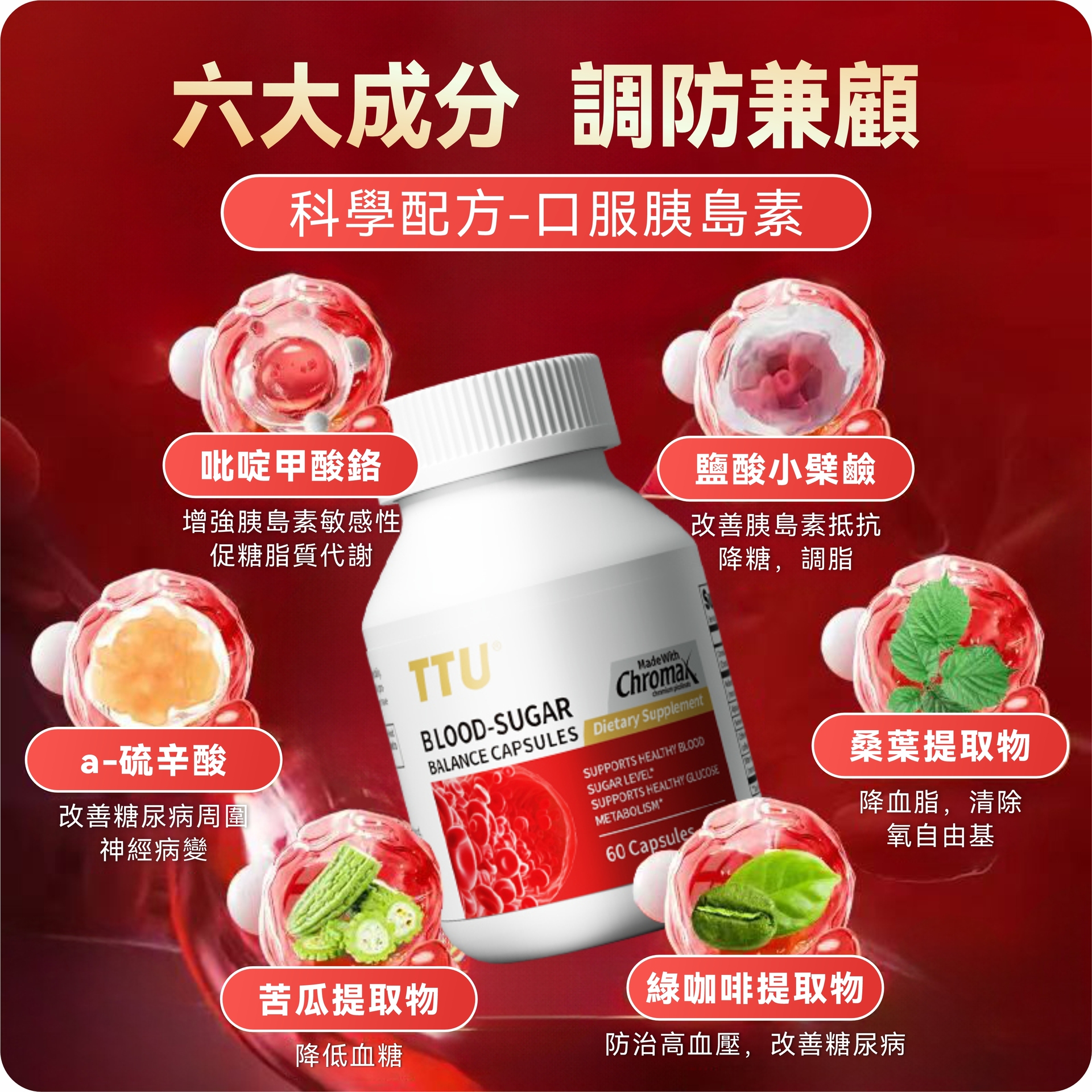 TTU - 血糖管理膠囊 60粒 (常溫)