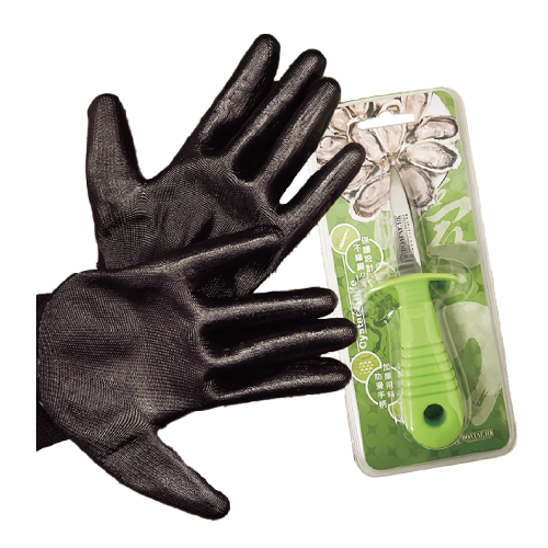 Oyster Knife and Gloves