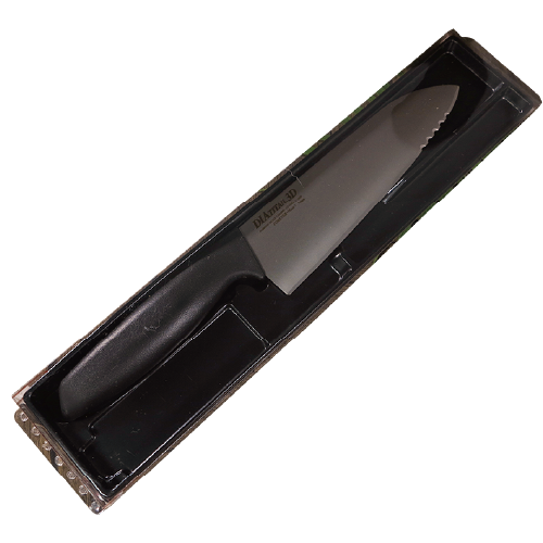 Diamond Titanum 3D Kitchen Knife Black Handle