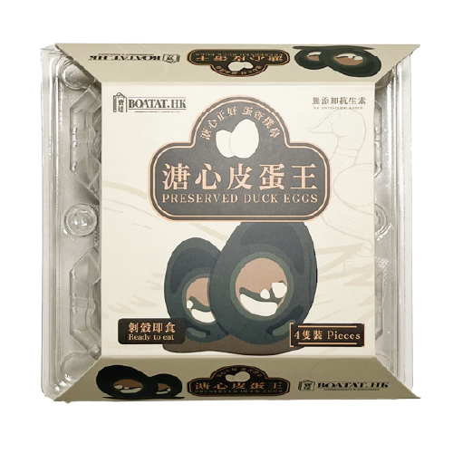 寶達牌 - 即食溏心皮蛋王 4隻裝 (室溫)