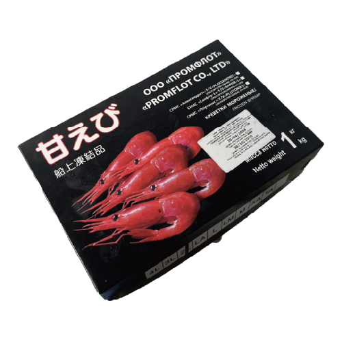 俄羅斯有頭甜蝦刺身 2L 50-60隻入 1kg