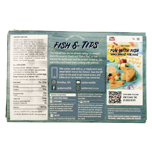 SEA HARVEST - 炸鱈魚塊 6件入 360g