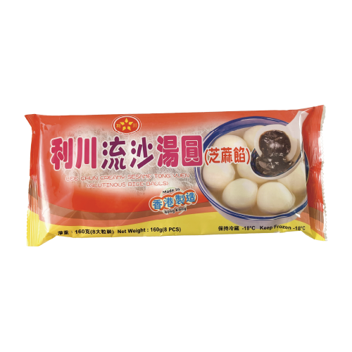 利川 - 芝麻餡流沙湯圓 8粒入 160g