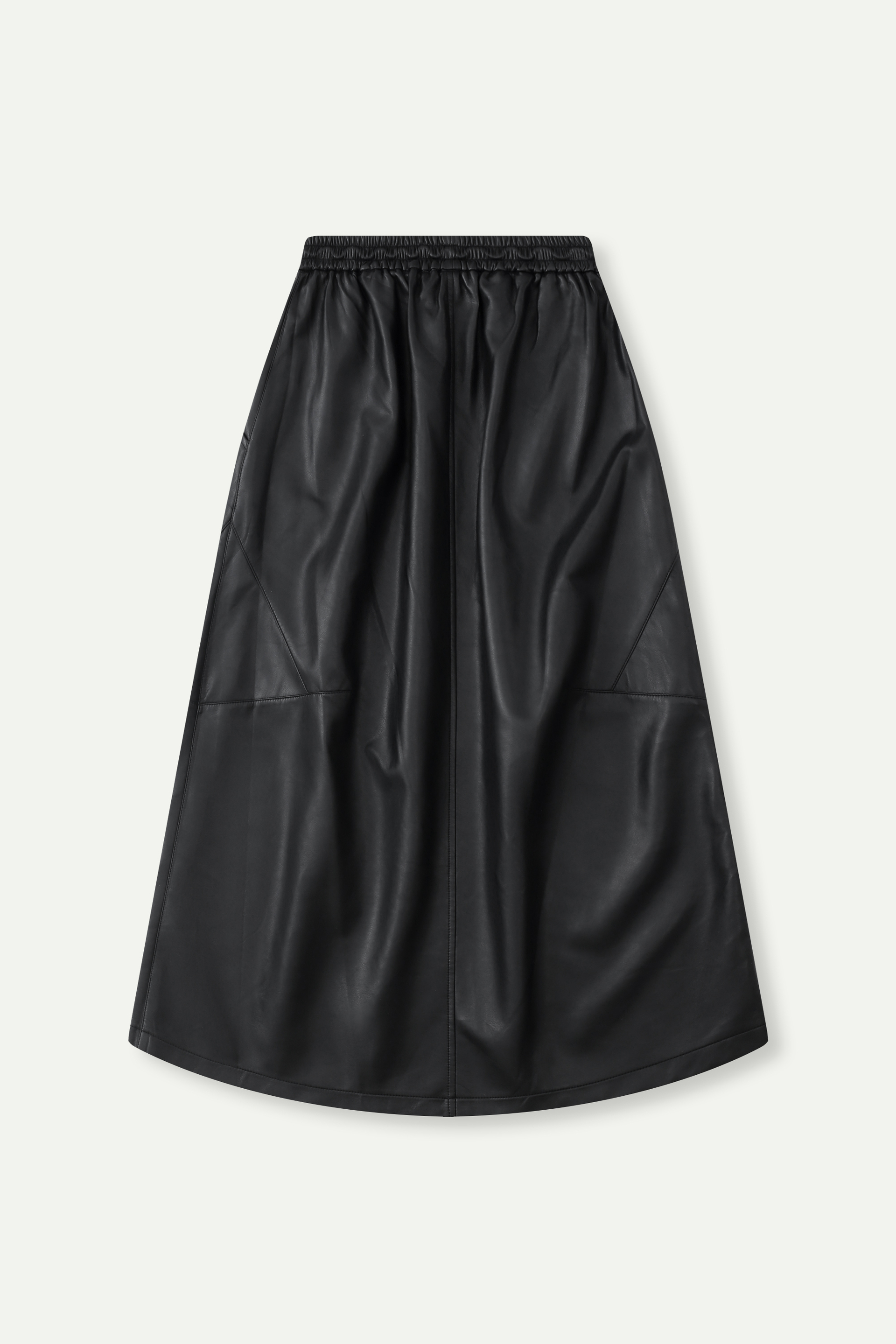 Faux Leather Midi Skirt