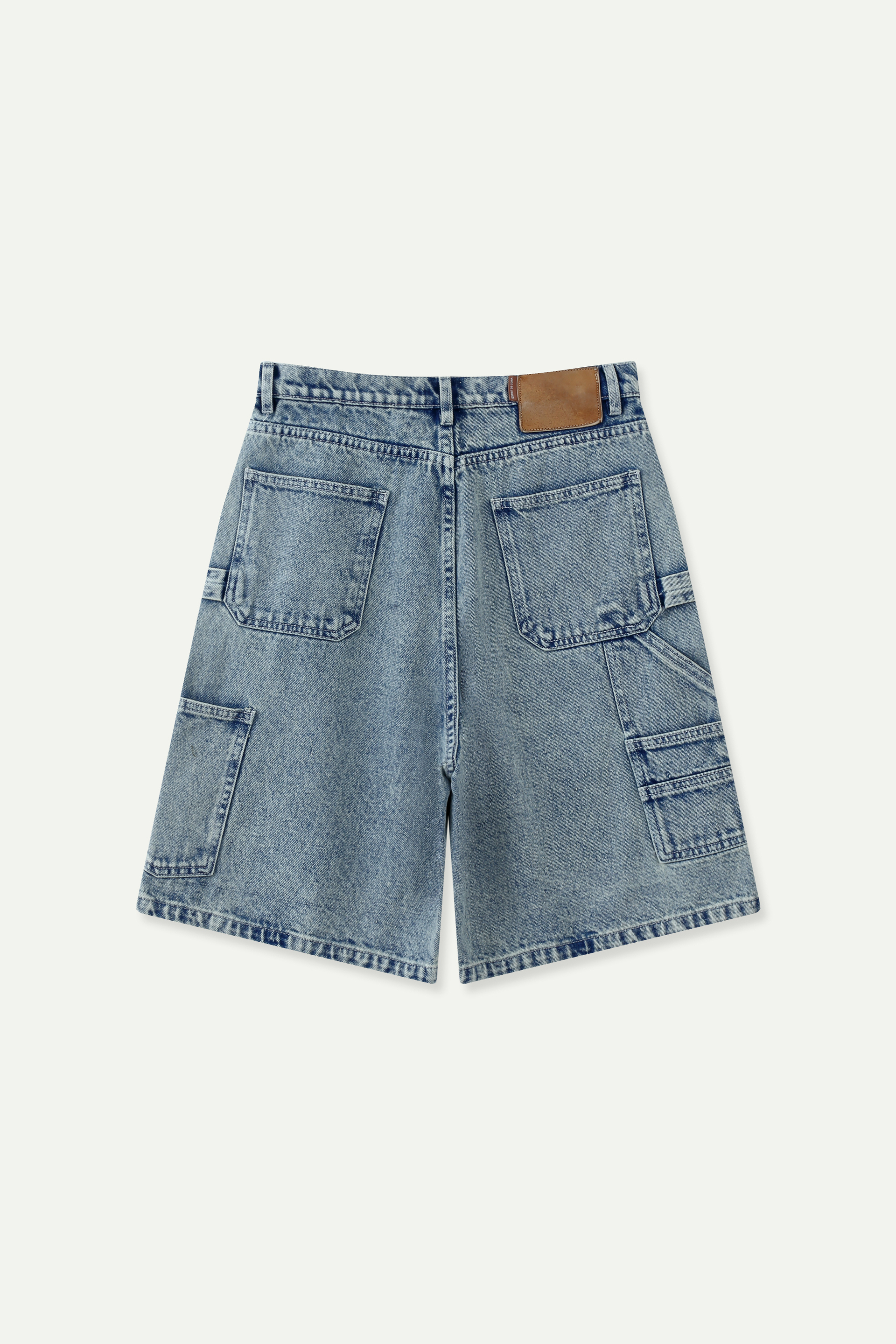 Relaxed-fit Denim Cargo Shorts