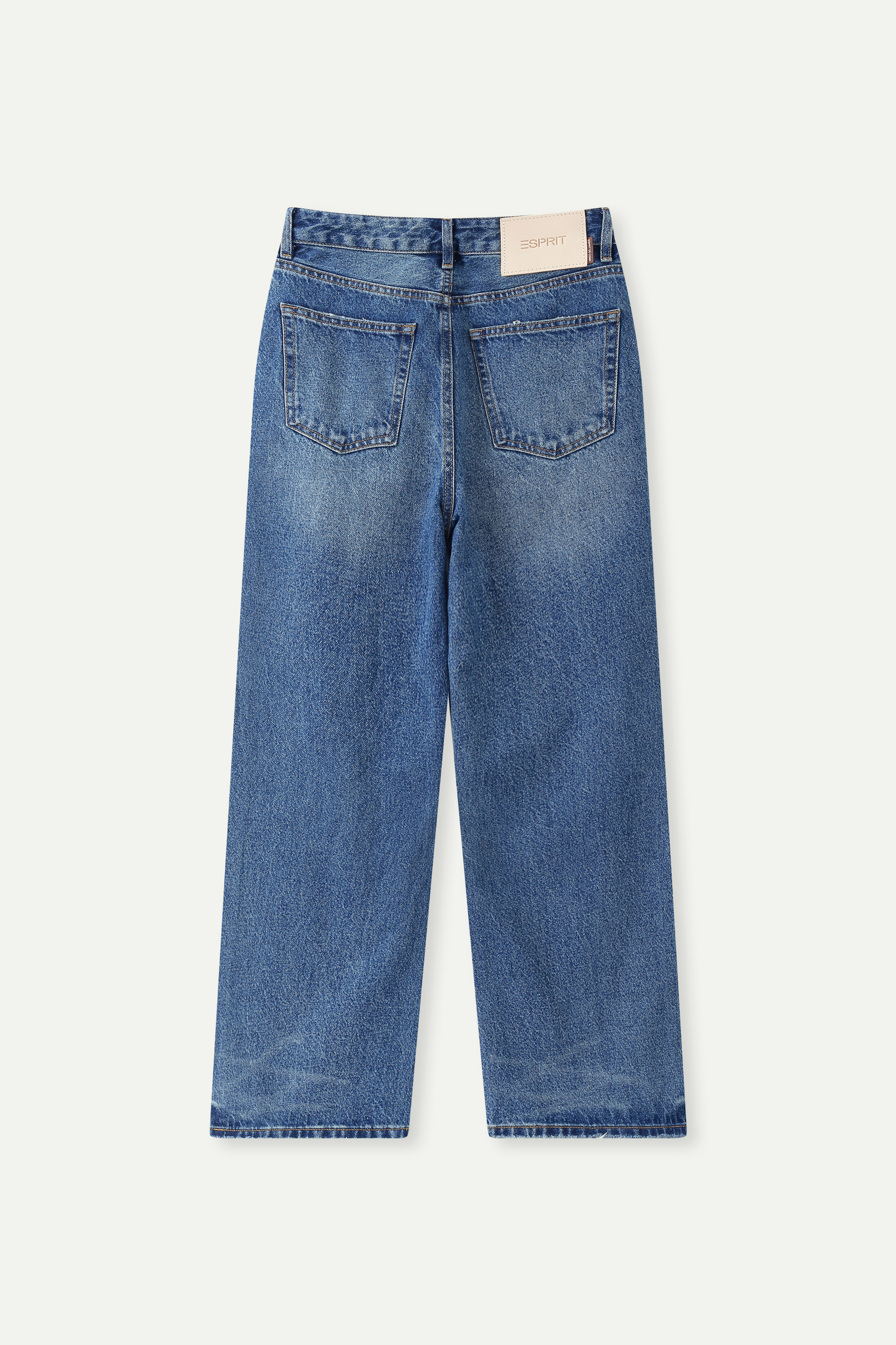 High-Rise Curved Wide-Leg Jeans