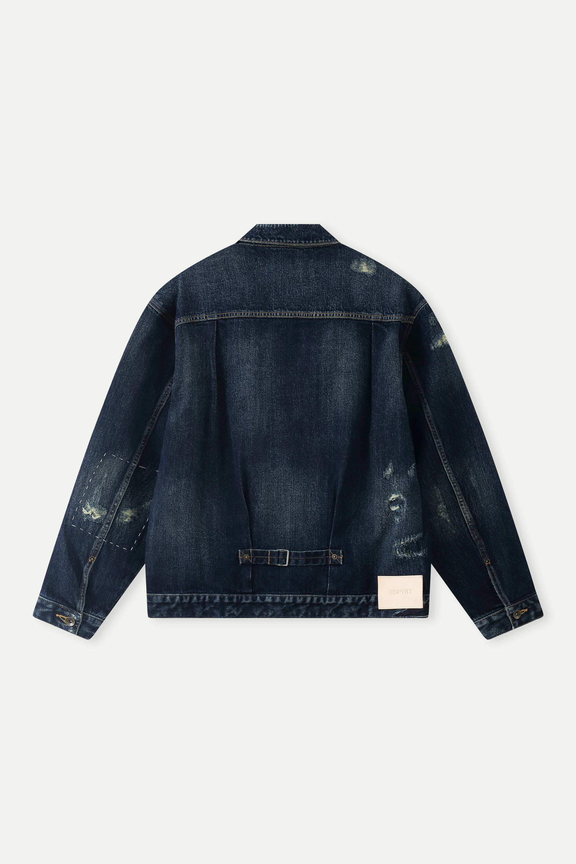 Distressed Oversized Denim Jacket