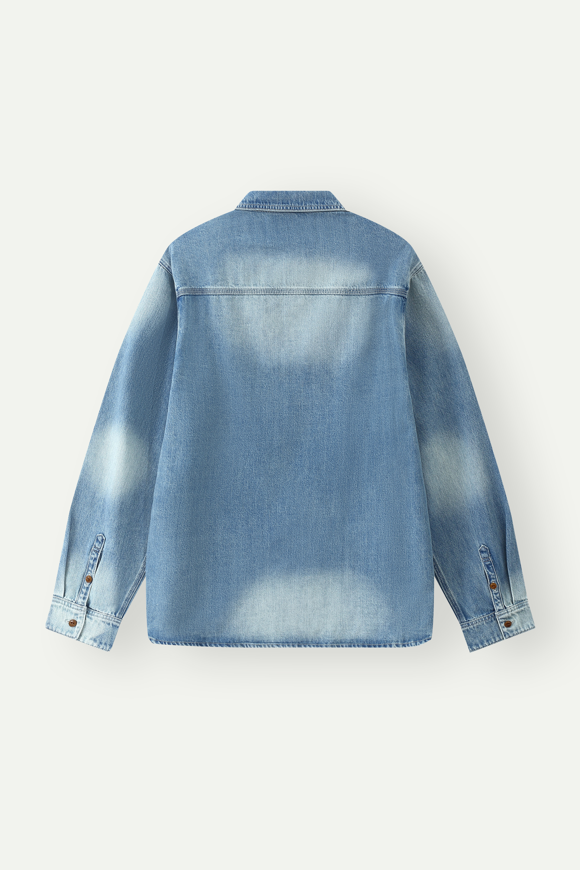 Vintage Washed Denim Overshirt