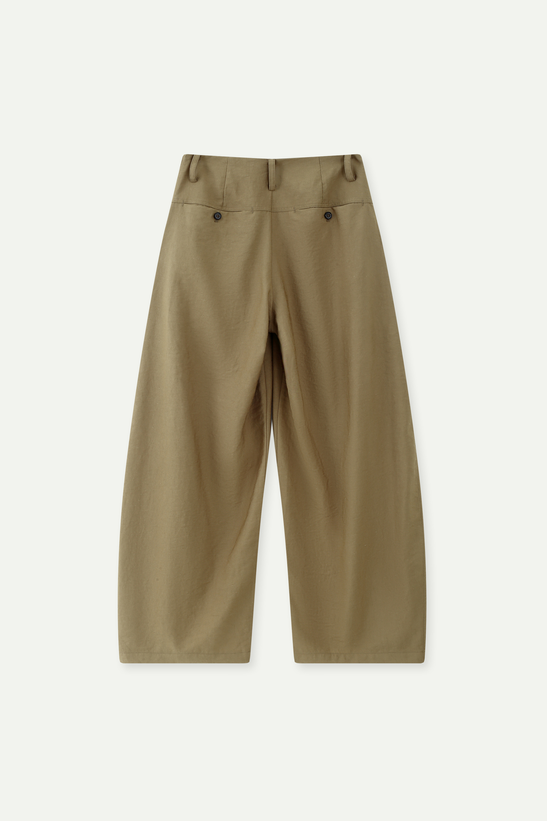 Linen Blend Wide-Leg Pants