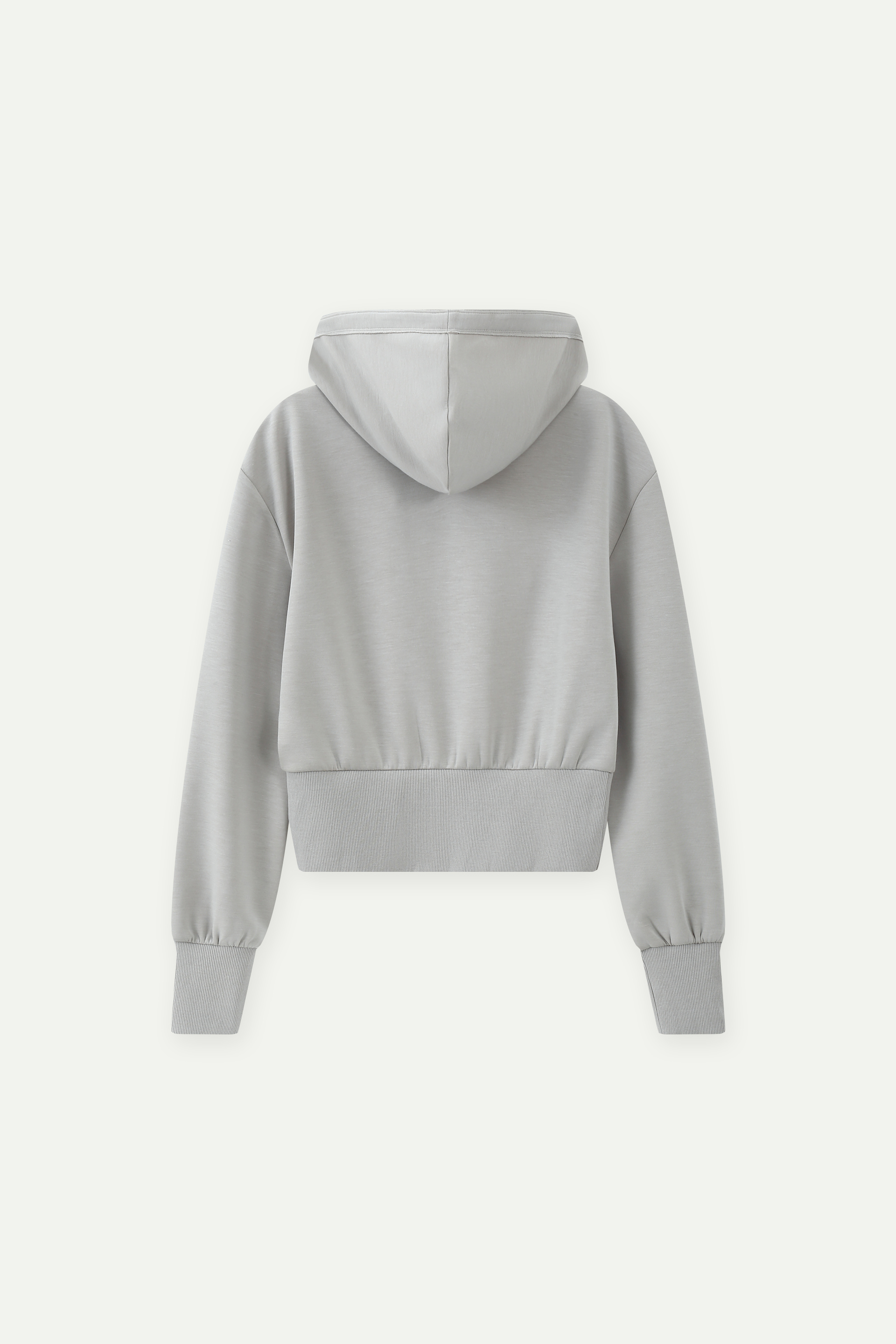 Cropped Zip-Up Hooded Jacket