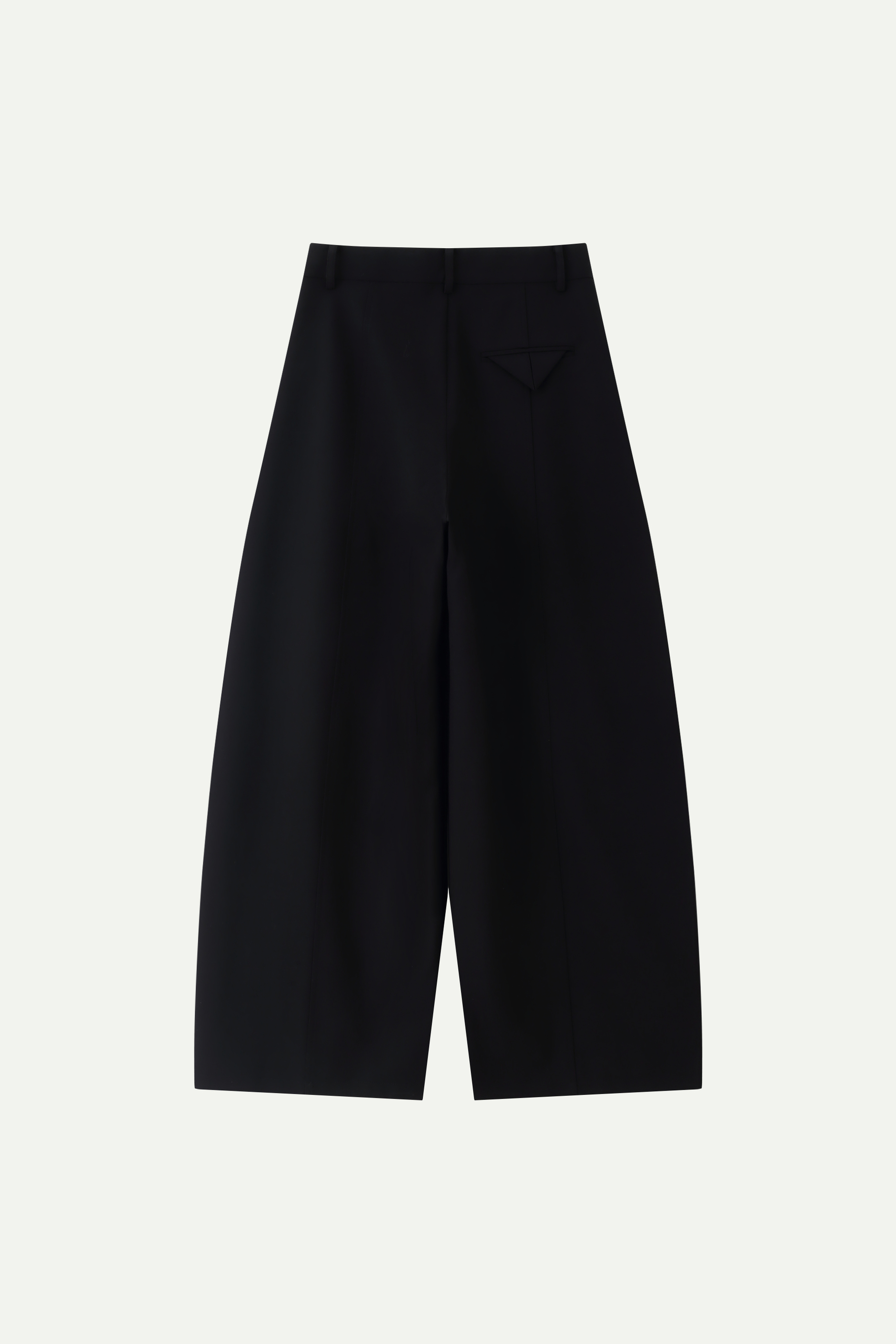 High-Waist Pleated Wide-Leg Trousers