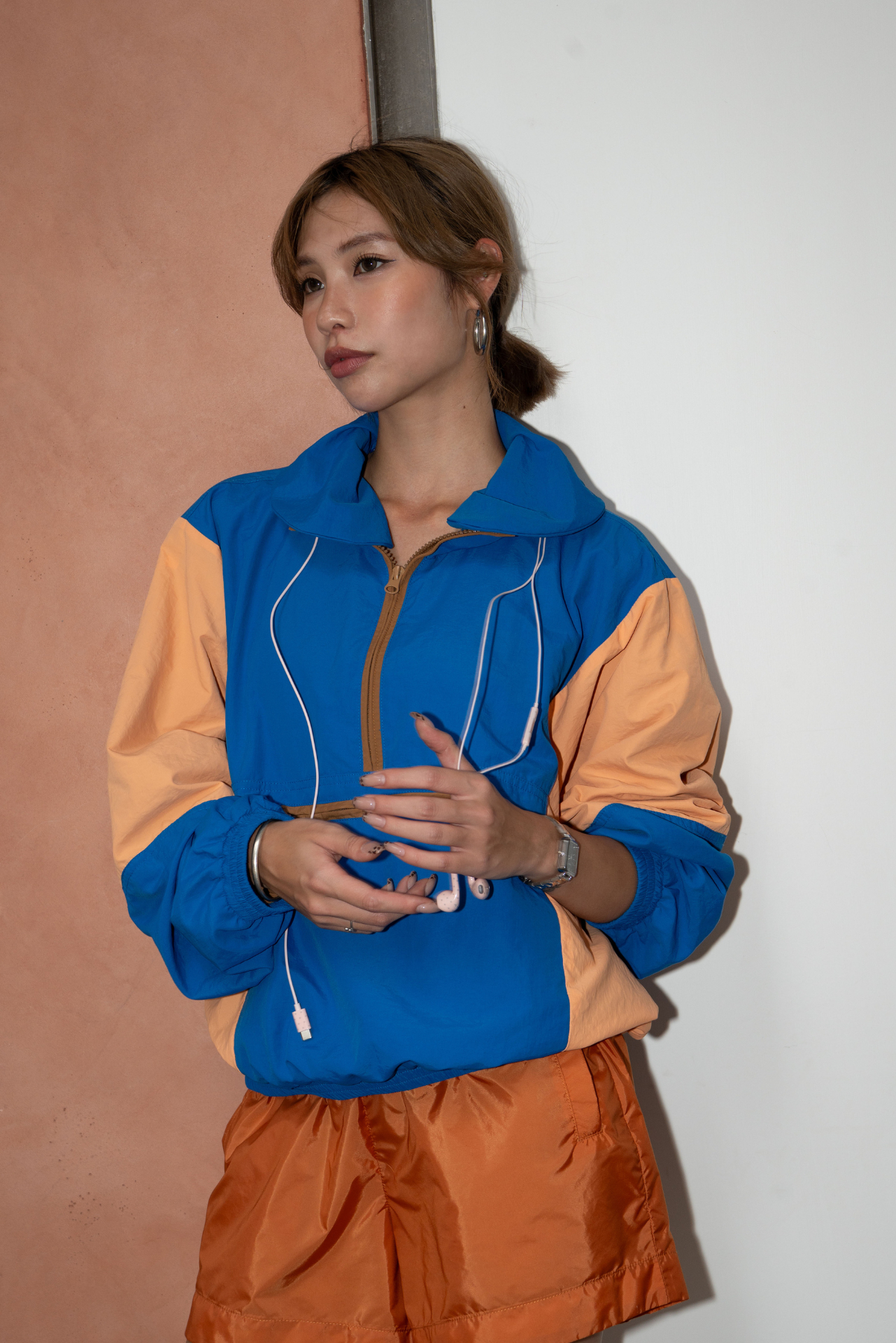 Retro Colorblock Anorak