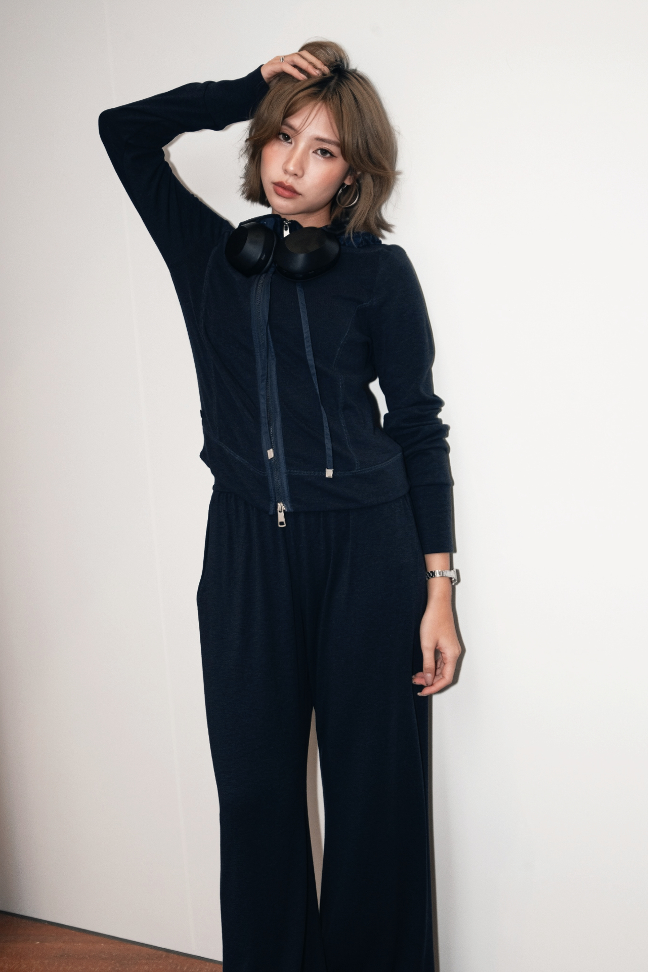 Fitted Zip-Up Hoodie