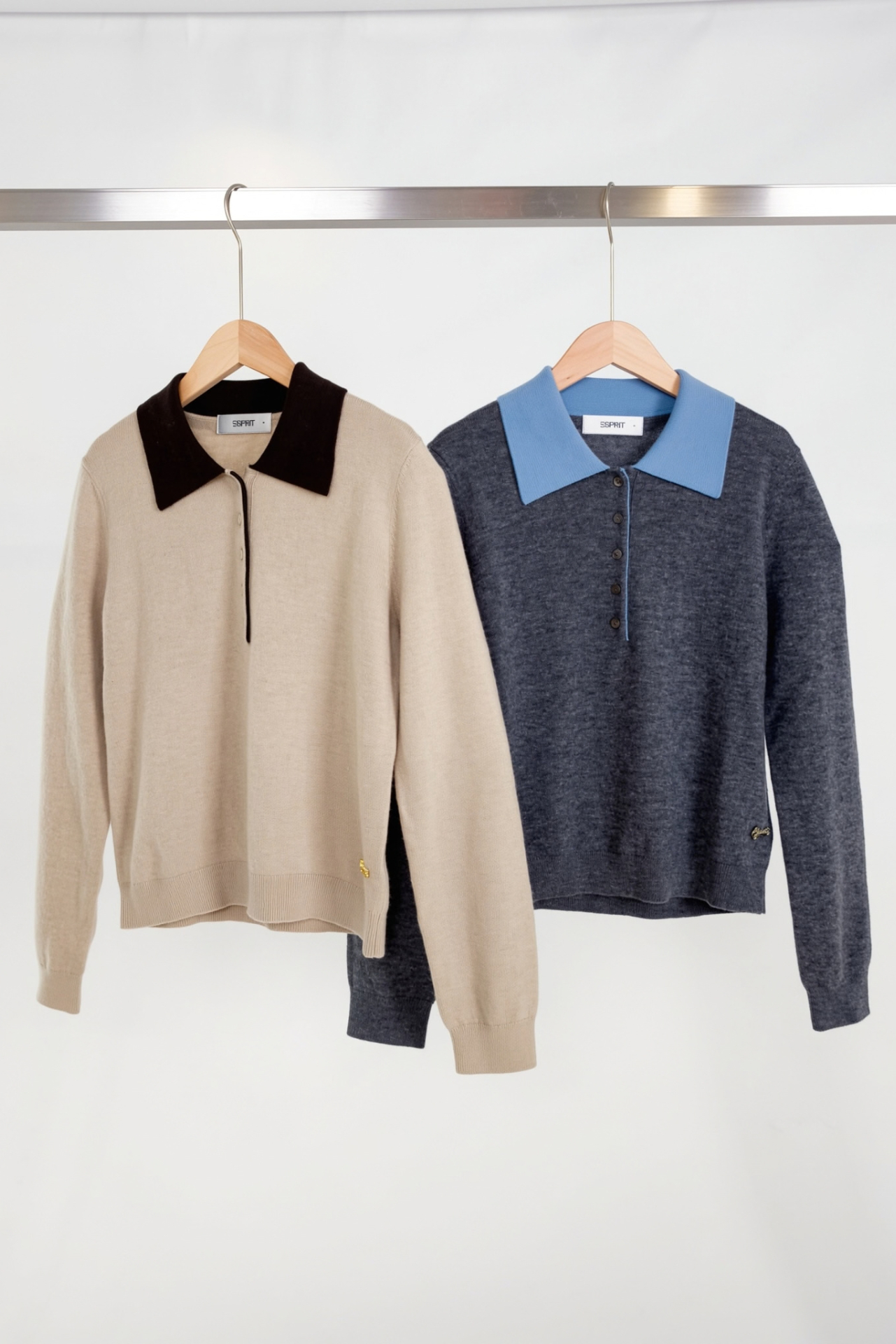 Long Sleeve Polo Knit Sweater