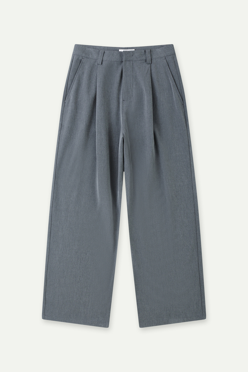 Tailored Casual Wide-Leg Pants