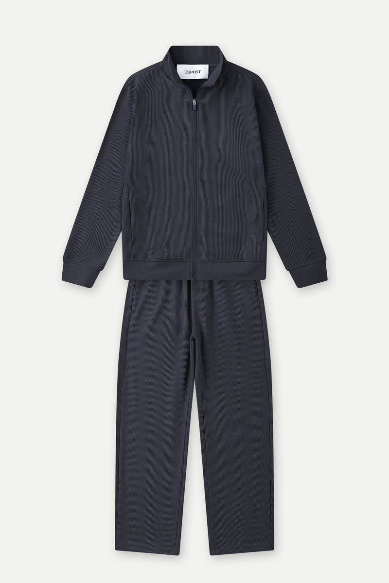 Ribbed Full-Zip Lounge Set