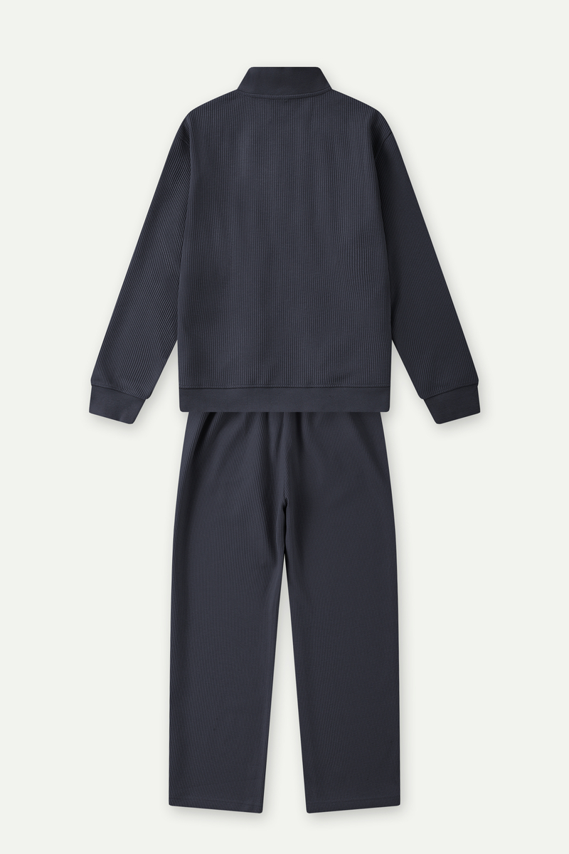 Ribbed Full-Zip Lounge Set
