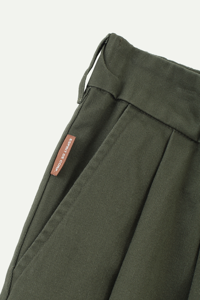 Relaxed Wide-Leg Trousers