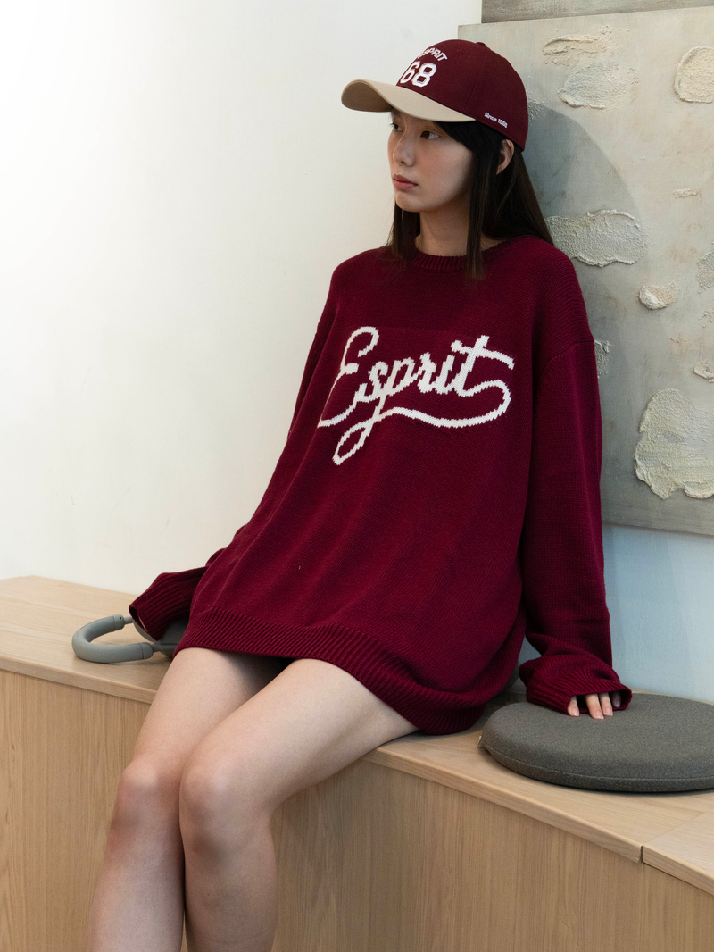 Crew-Neck Esprit Logo Sweater