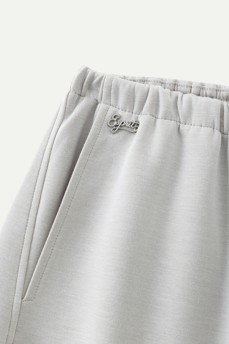 Elastic Waist Wide-Leg Pants