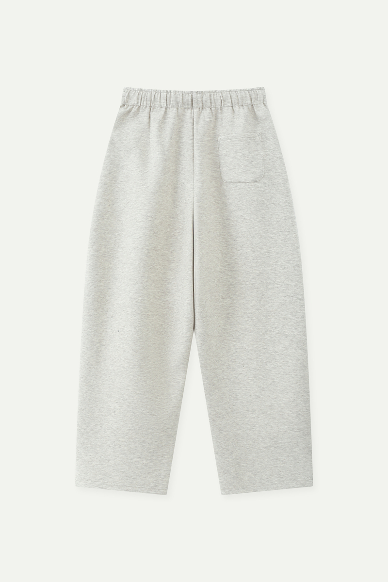 Contrast Drawstring Wide-Leg Sweatpants