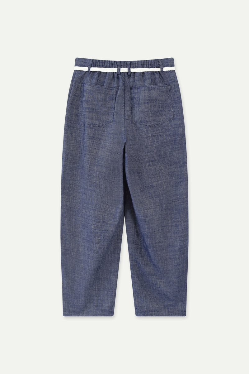 Linen-Blend Wide-Leg Pants