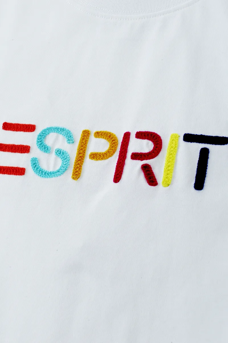 Multicolour Embroidered Logo T-Shirt
