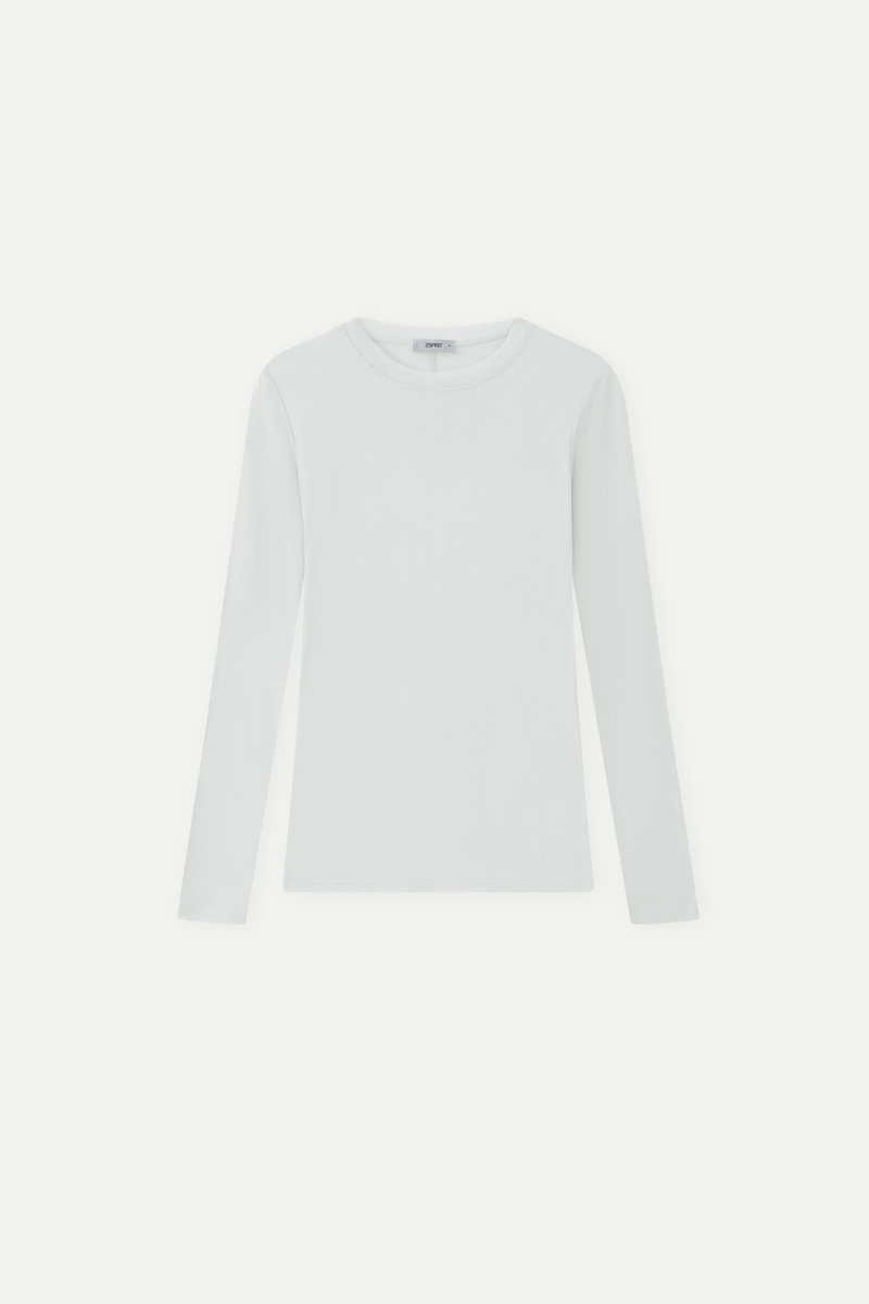 Slim Fit Crew Neck Long Sleeve Top