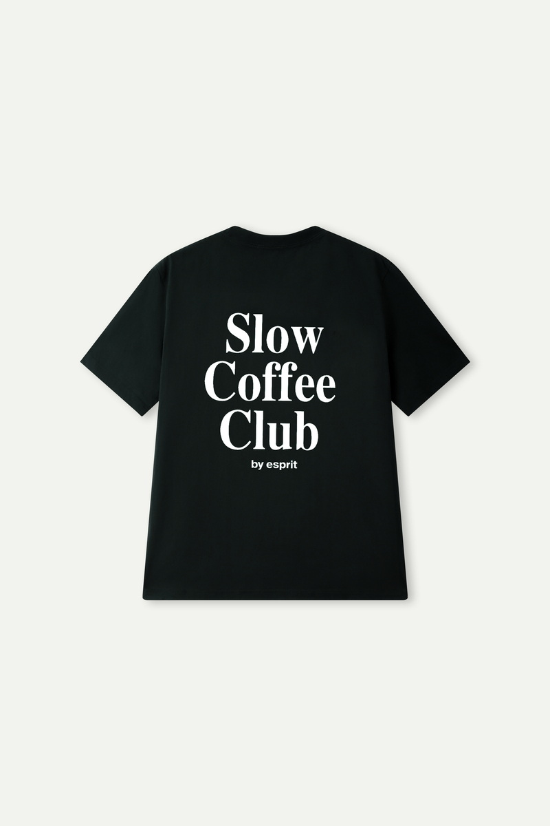 Slow Coffee Club Graphic Cotton Tee  (UNISEX)