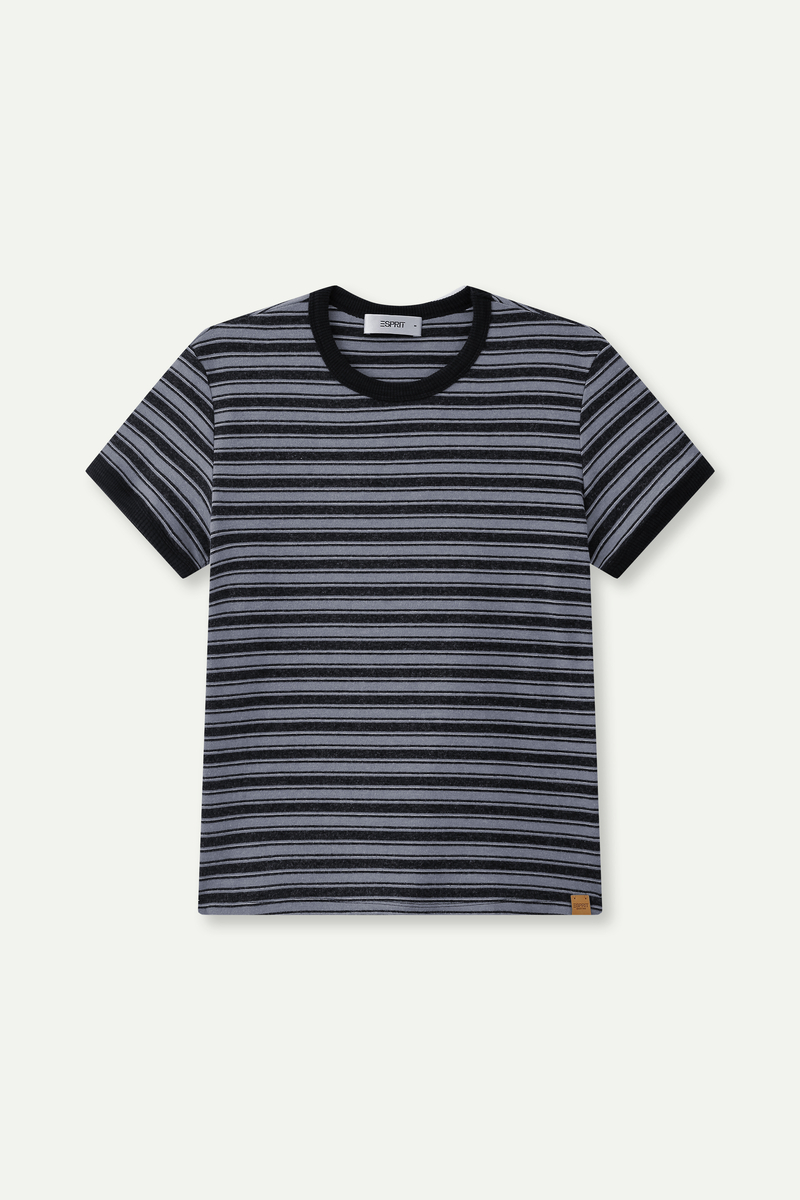 Ringer Stripe Short‑Sleeve T‑Shirt