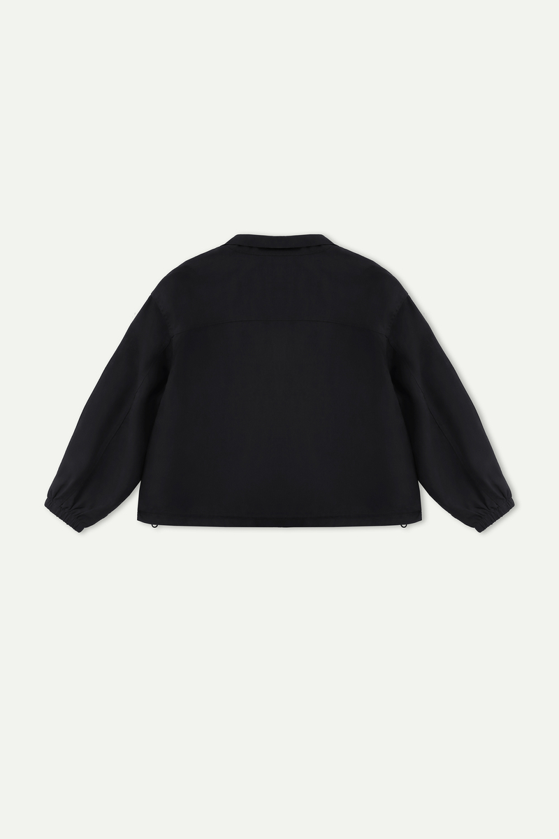 Cropped Zip‑Up Utility Jacket