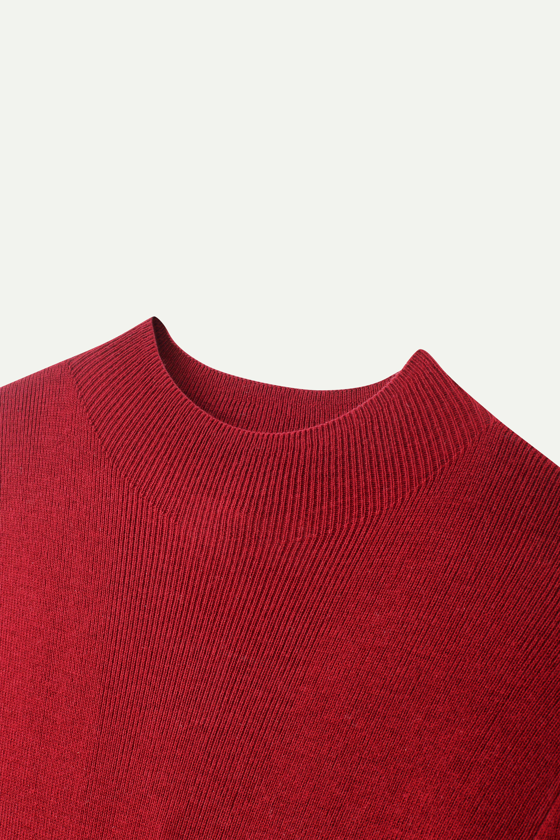 Mock-Neck Knit Top