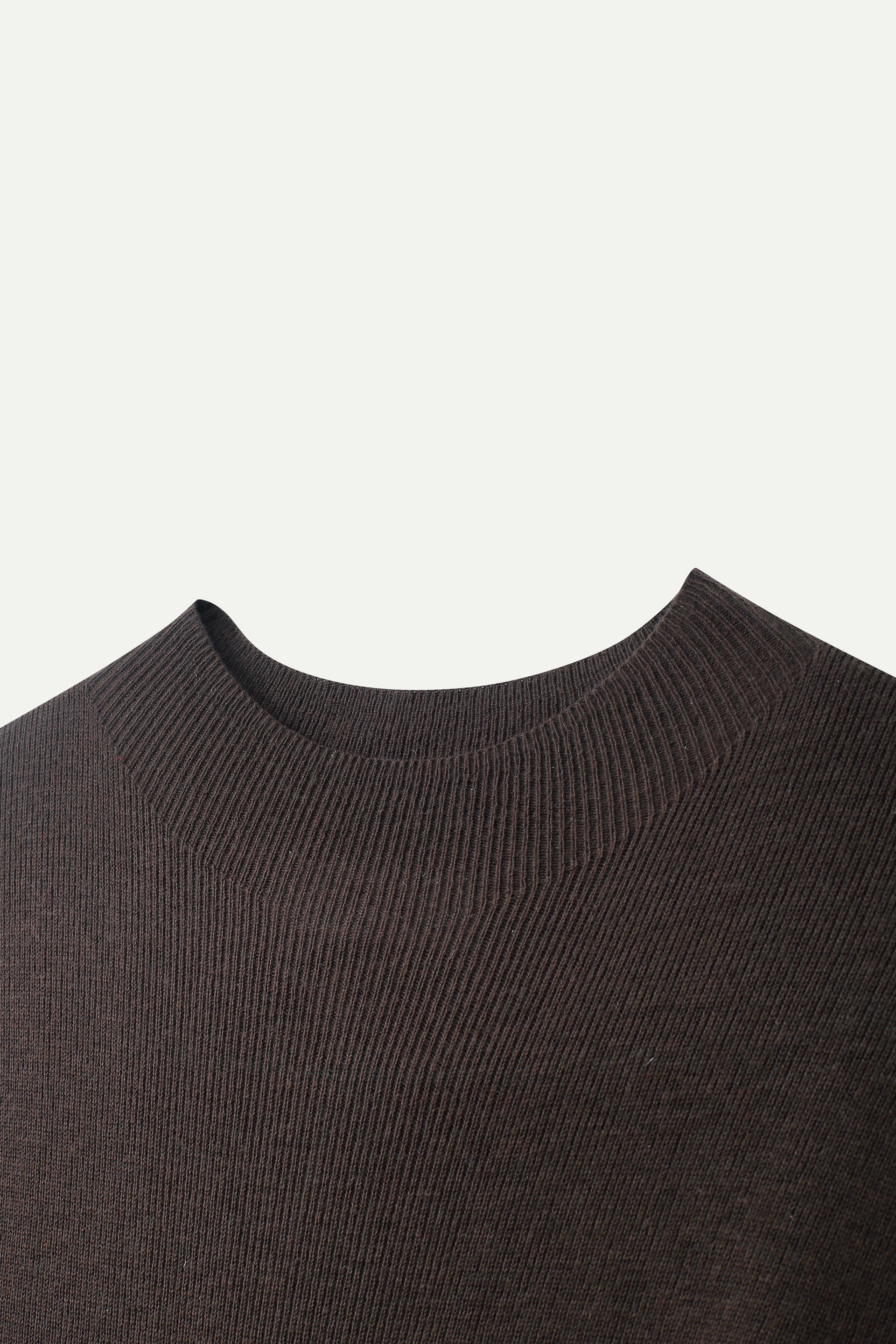 Mock-Neck Knit Top