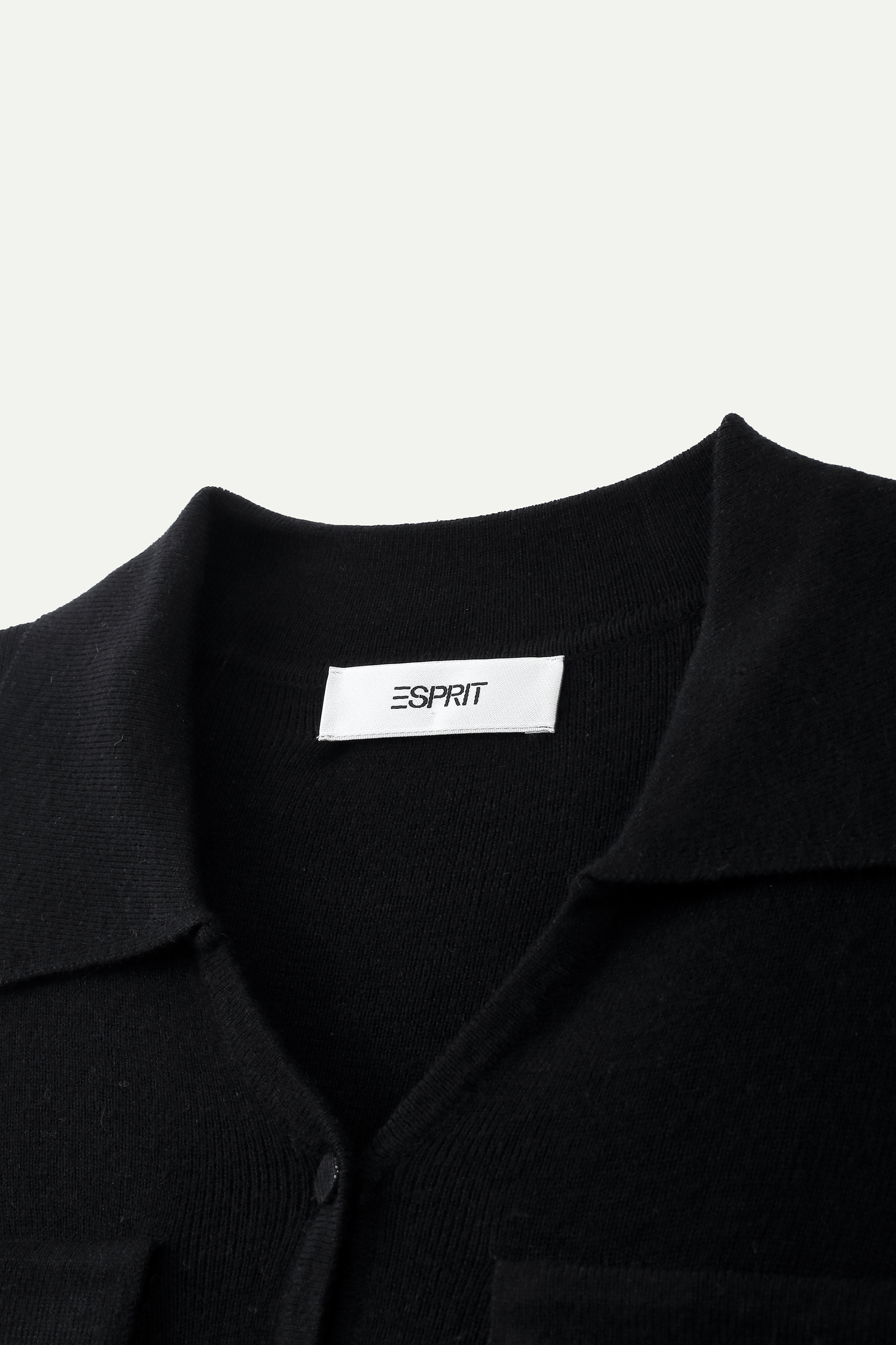 Buttoned Knit Polo Top