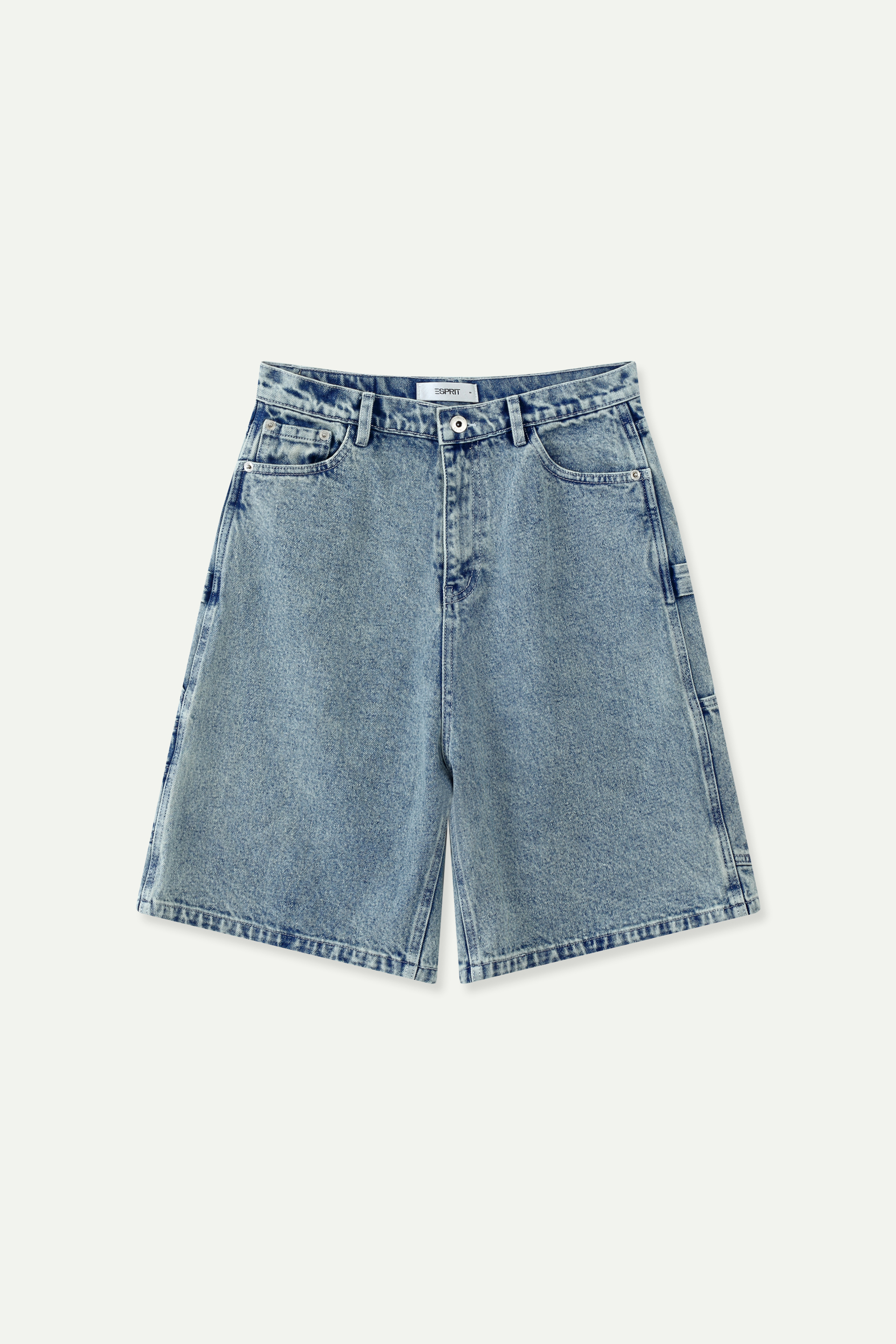 Relaxed-fit Denim Cargo Shorts