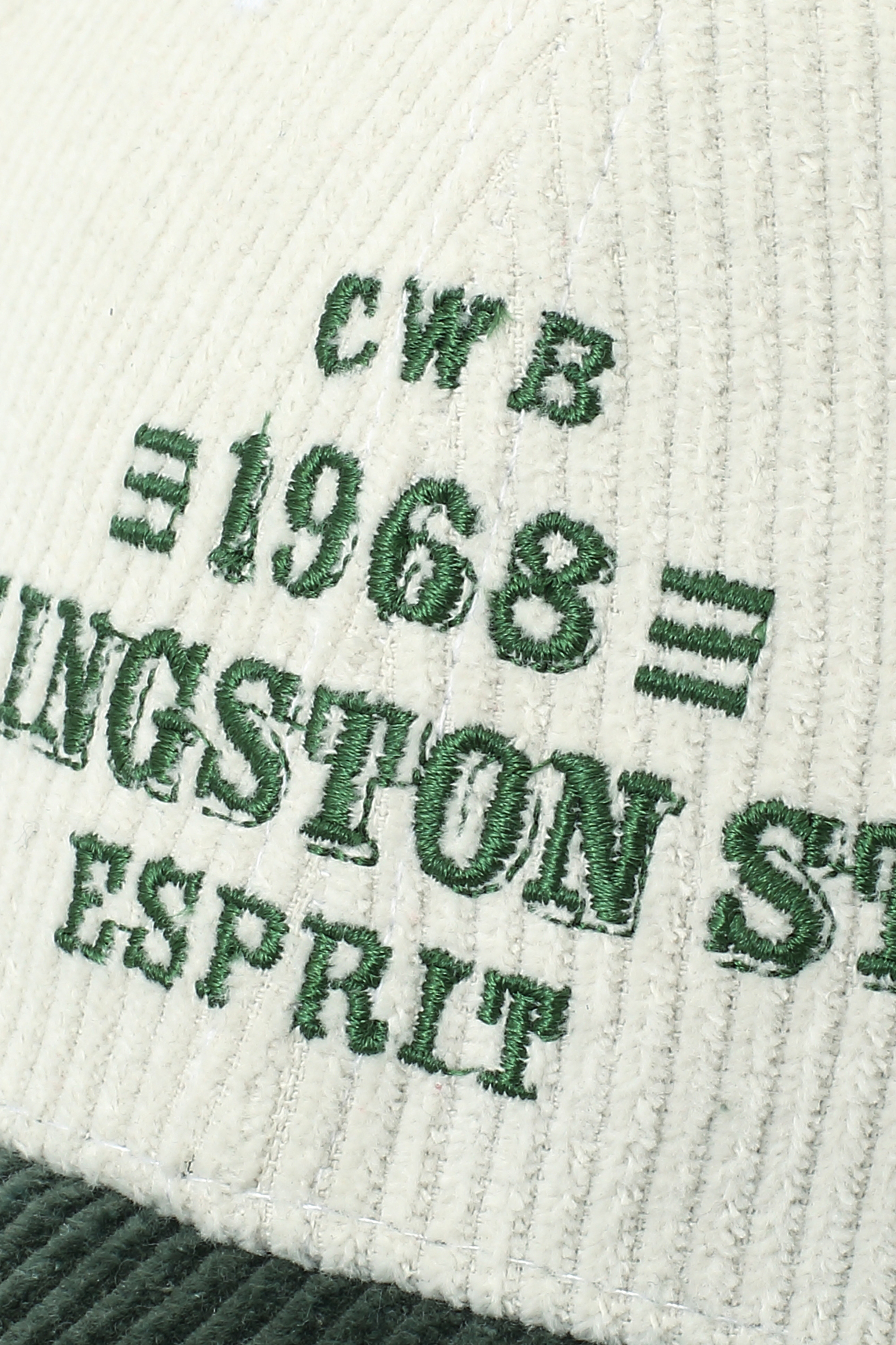 燈芯絨學院風帽 - Kingston Street（UNISEX）