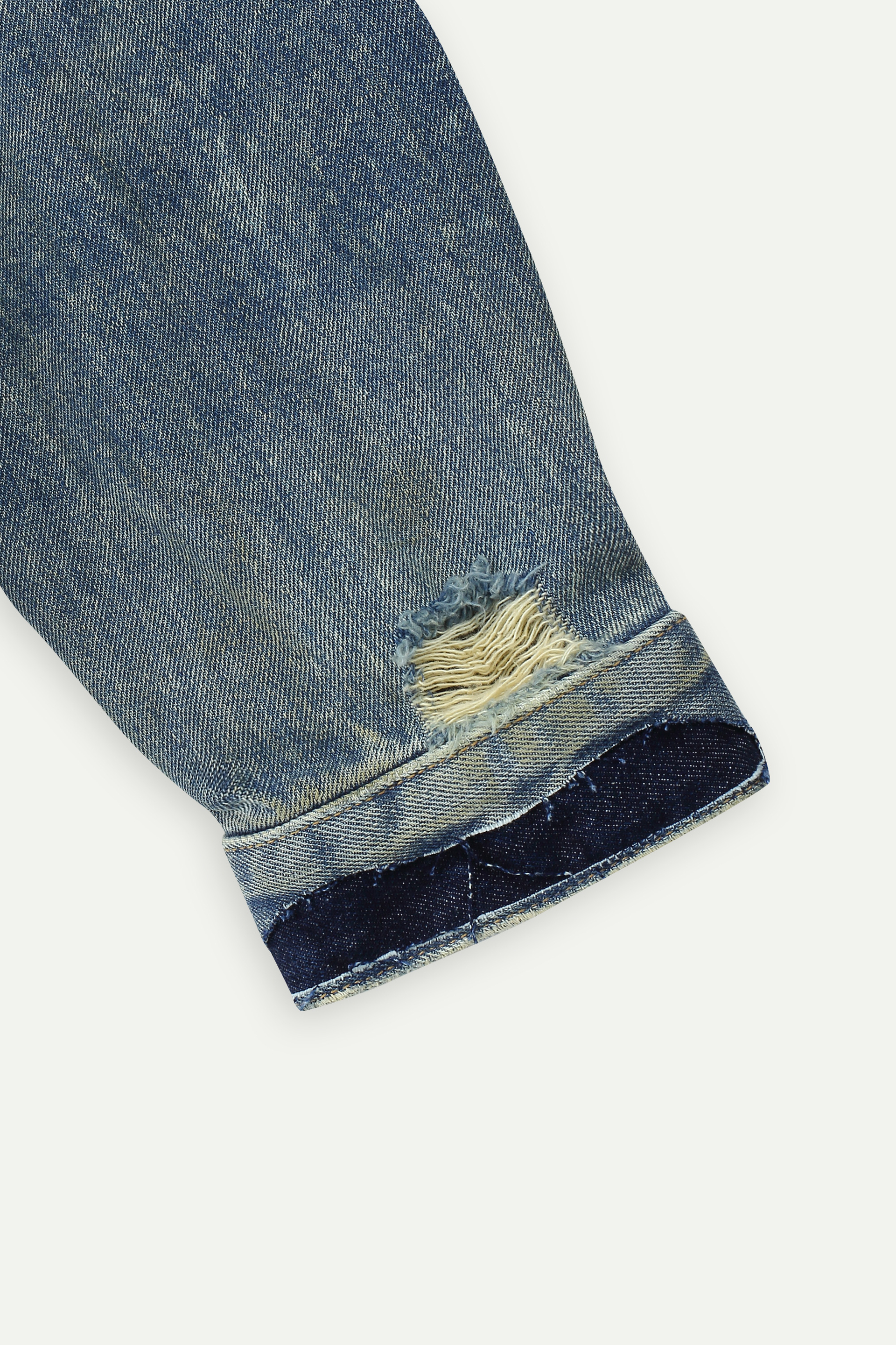 Distressed Oversized Denim Jacket