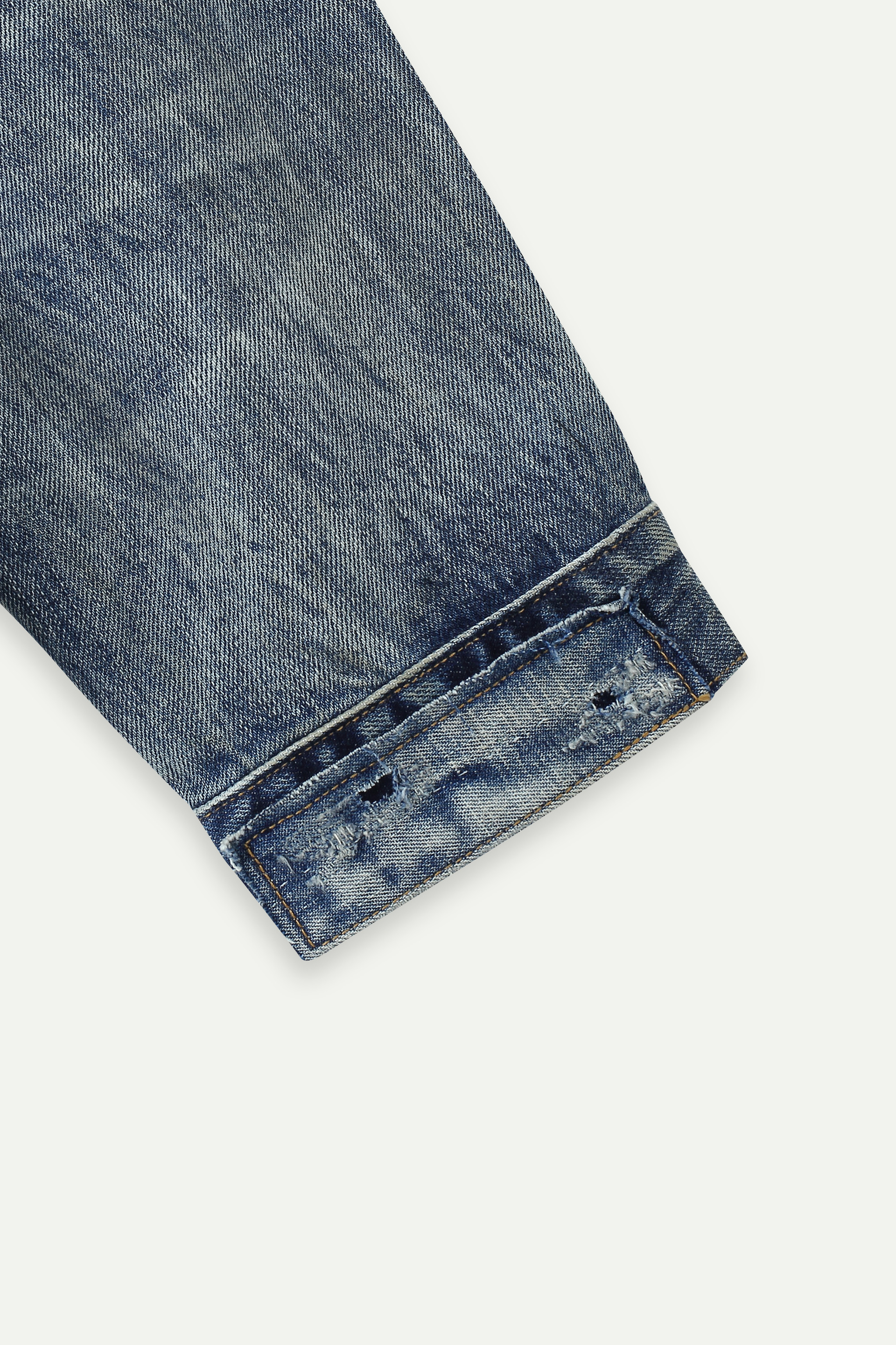 Distressed Oversized Denim Jacket