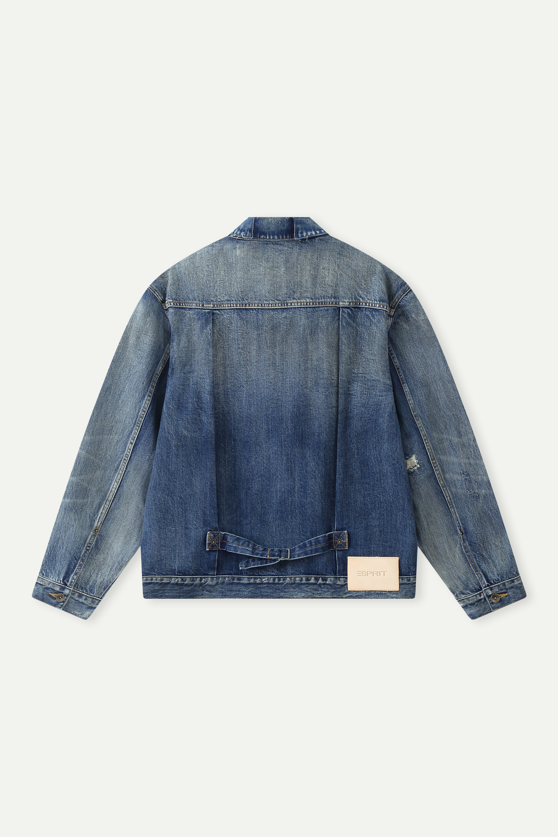 Distressed Oversized Denim Jacket