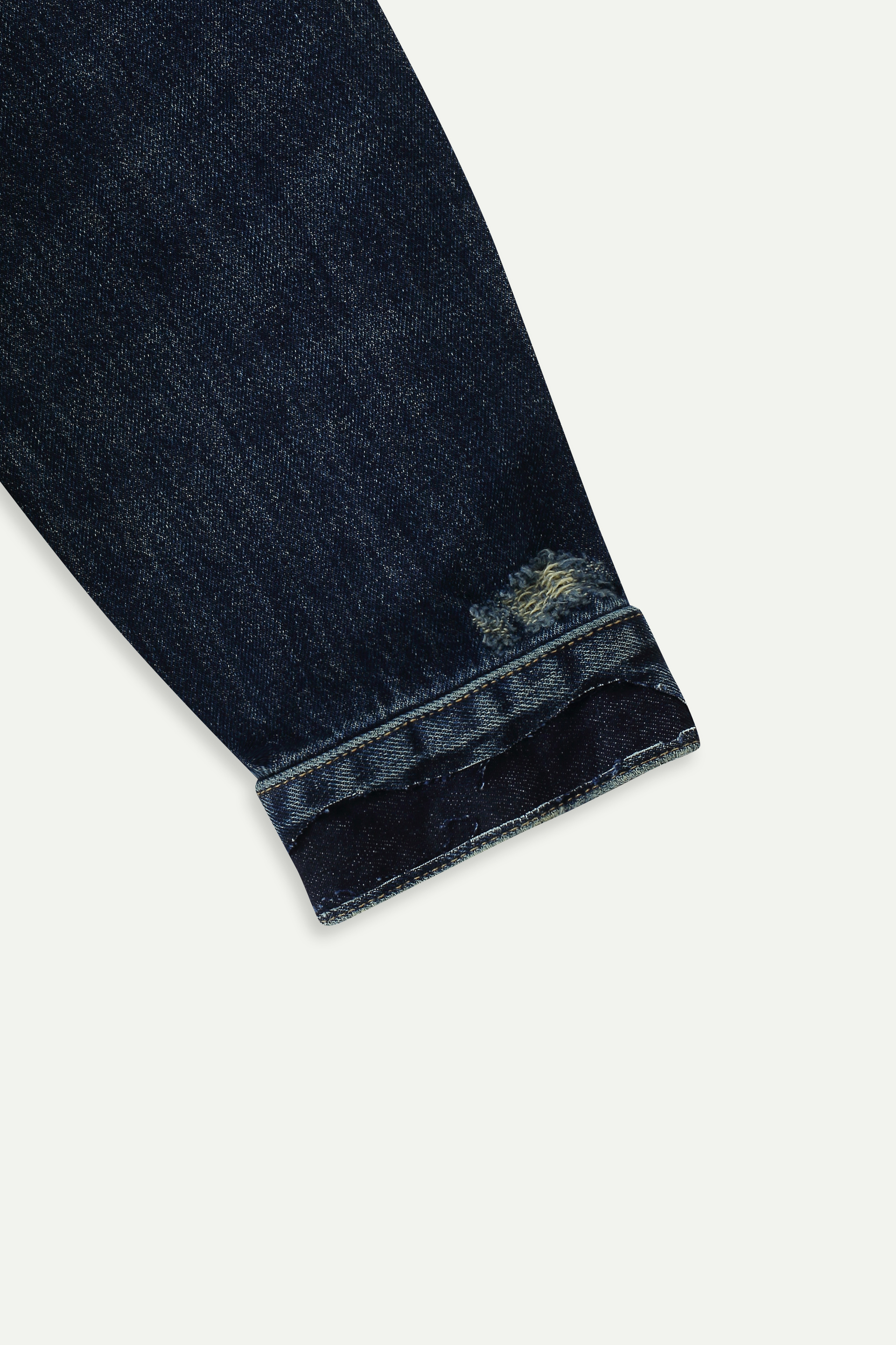 Distressed Oversized Denim Jacket