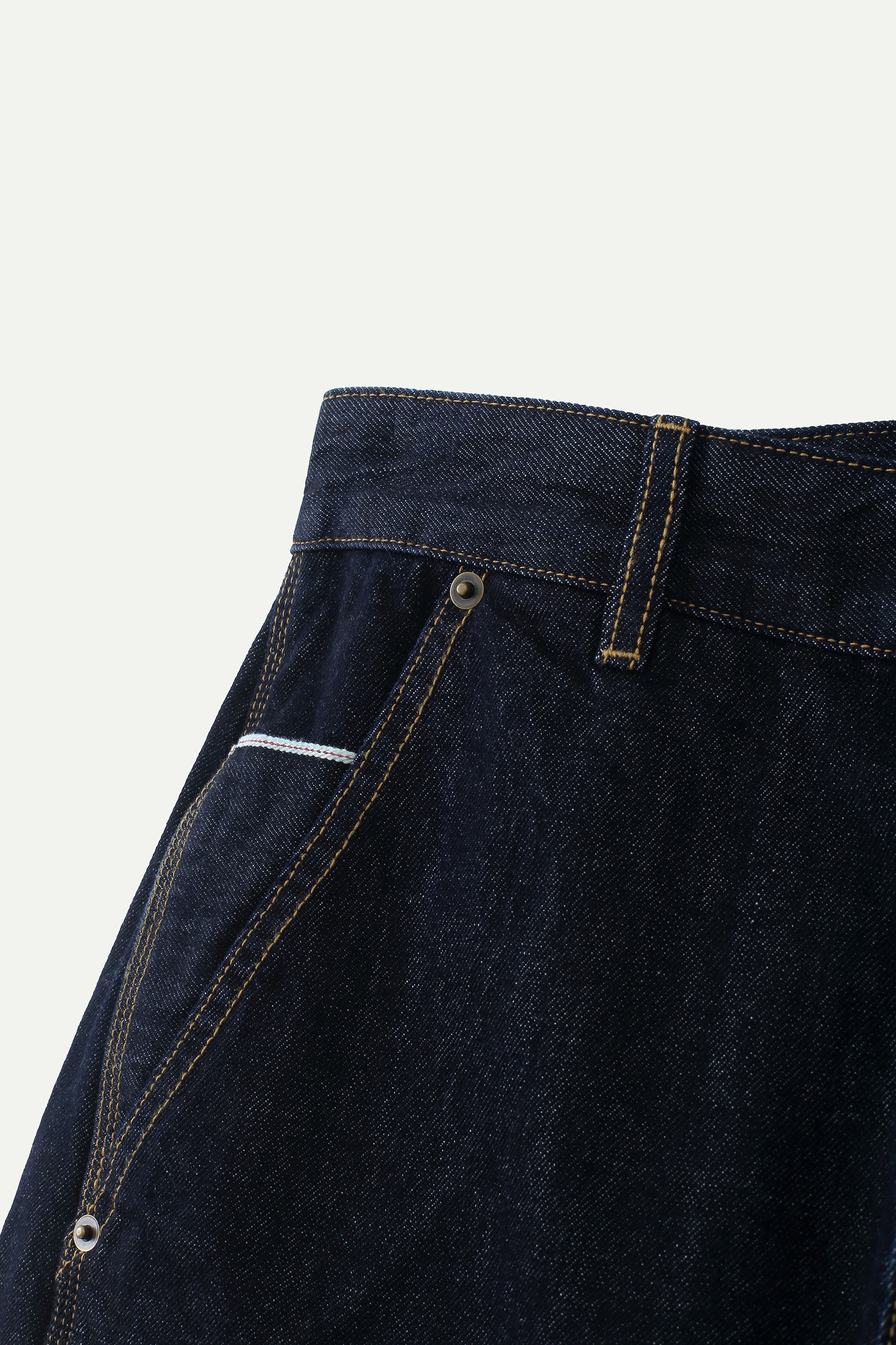 Distressed Carpenter Cropped Denim Pants