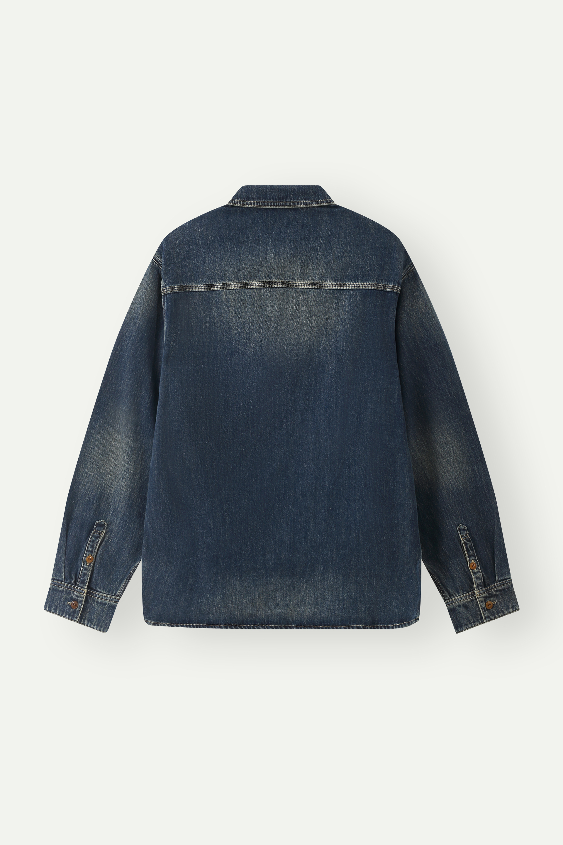 Vintage Washed Denim Overshirt