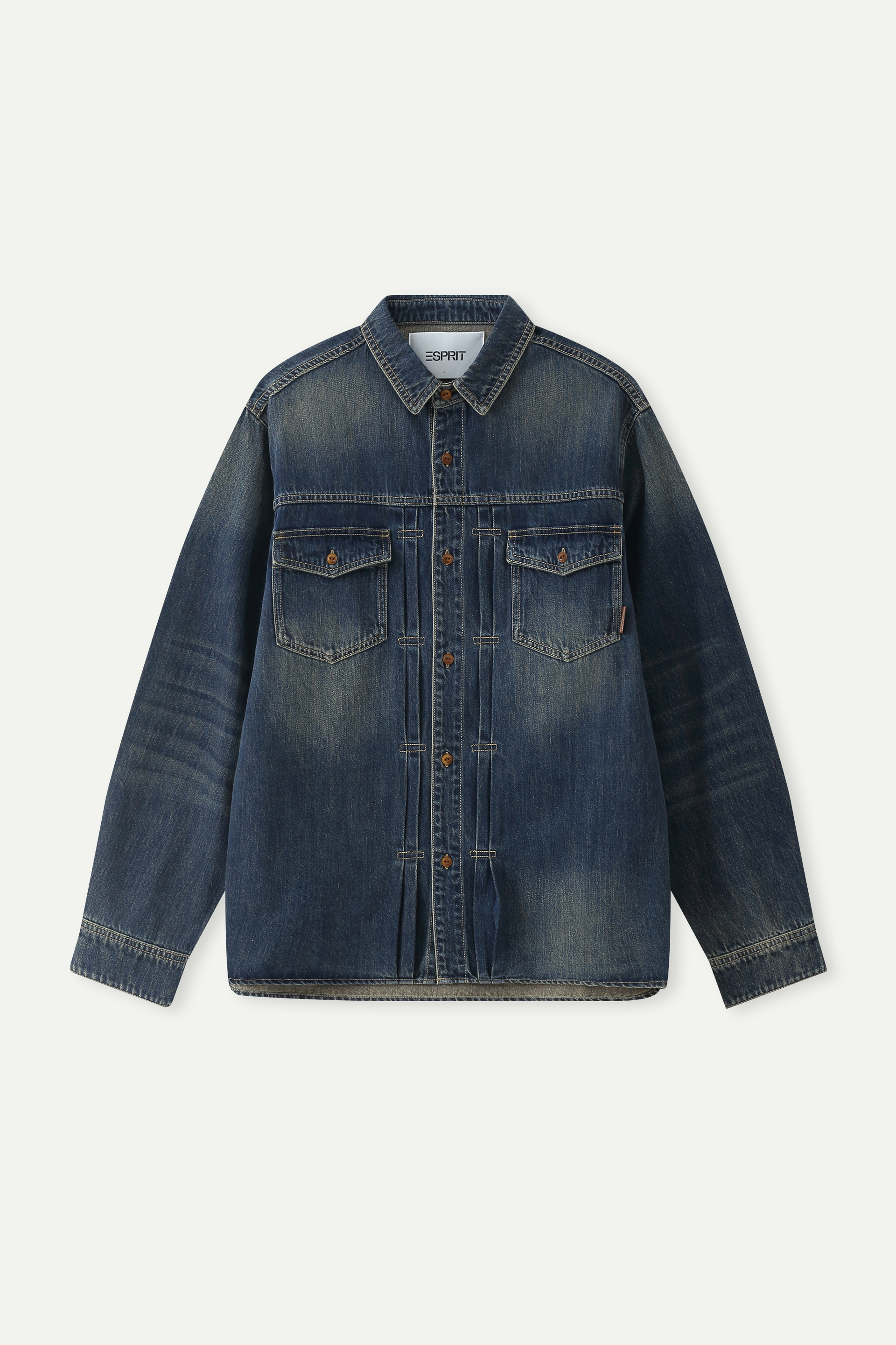 Vintage Washed Denim Overshirt