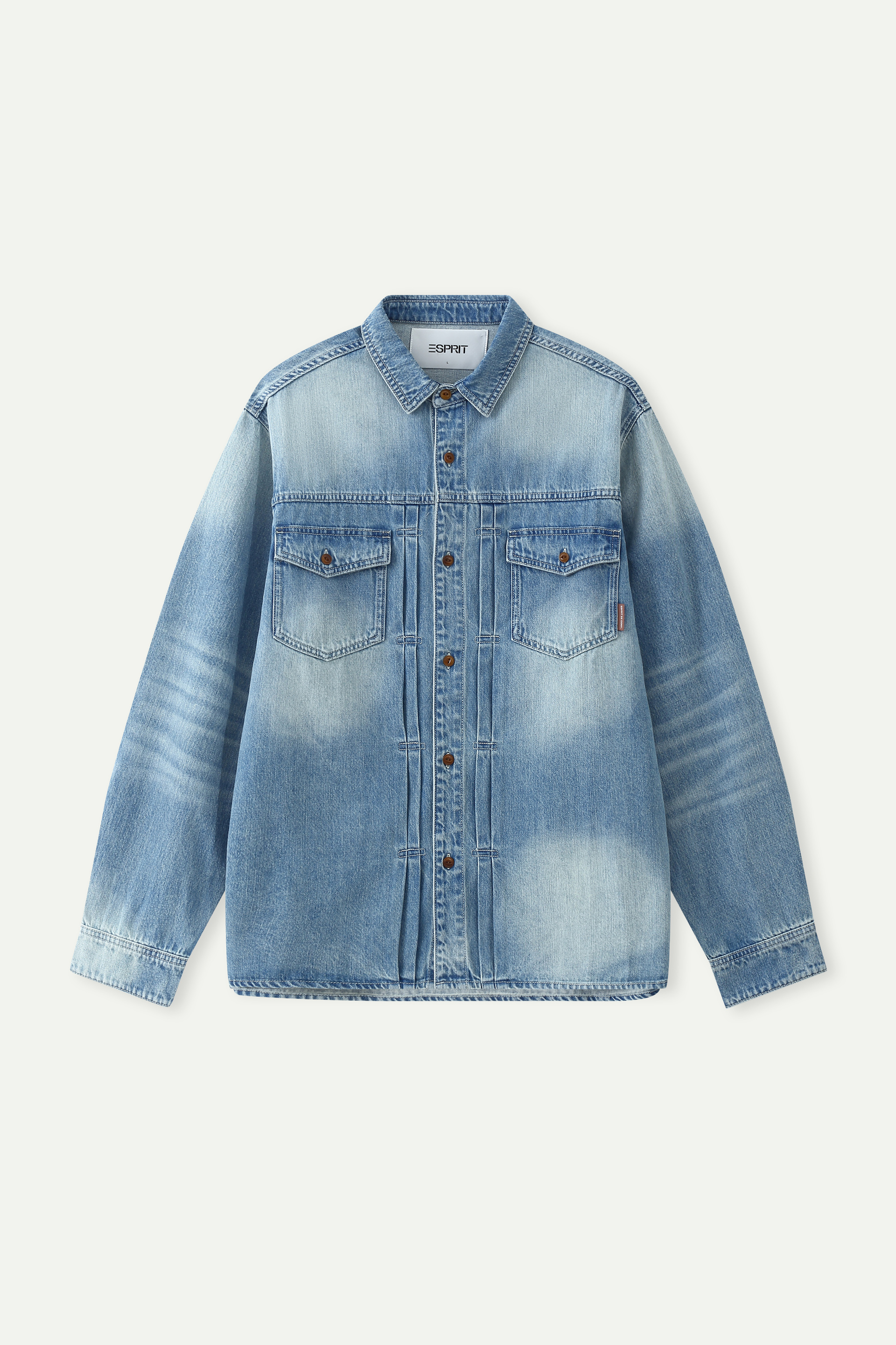 Vintage Washed Denim Overshirt