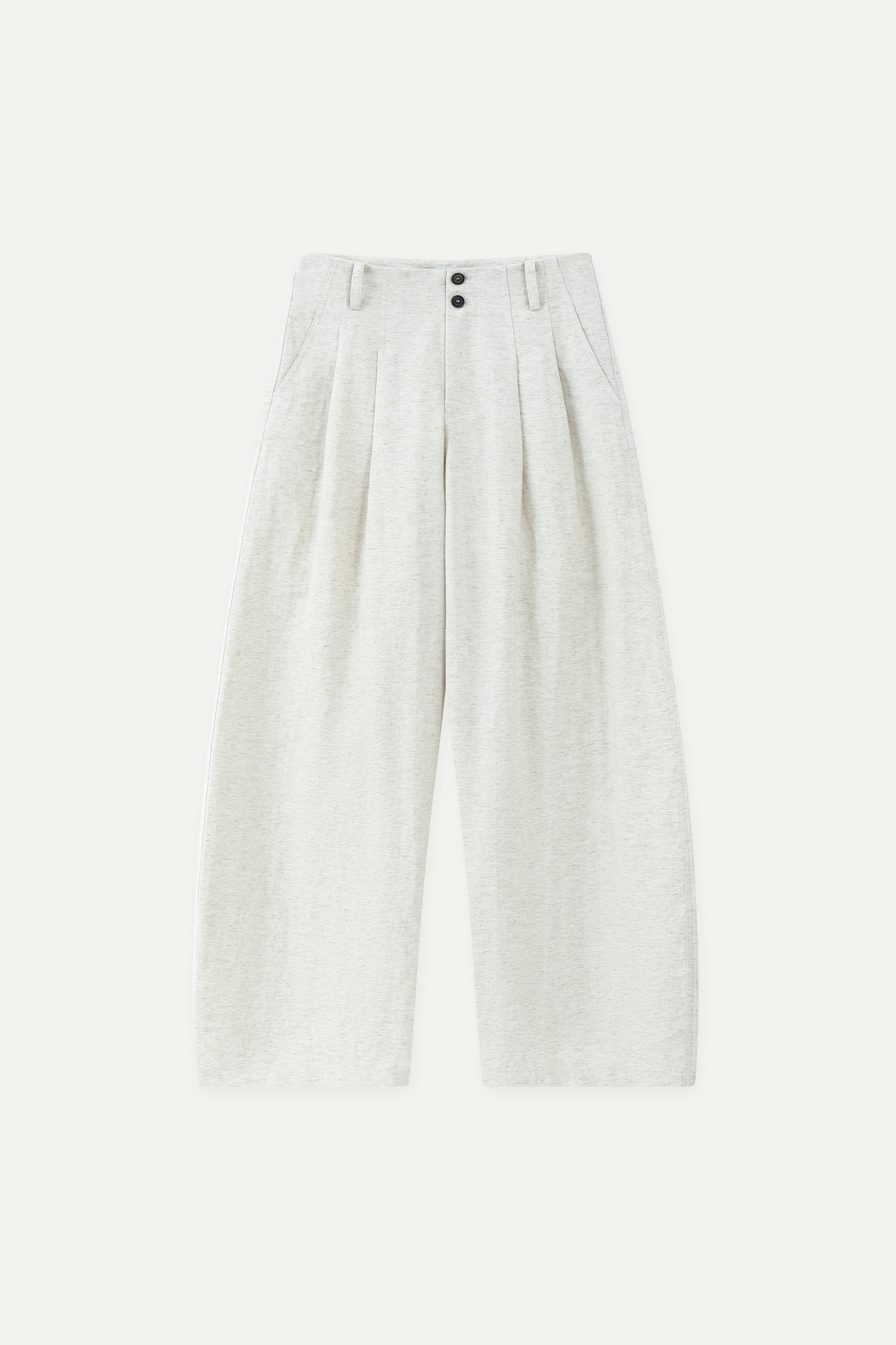 Linen Blend Wide-Leg Pants