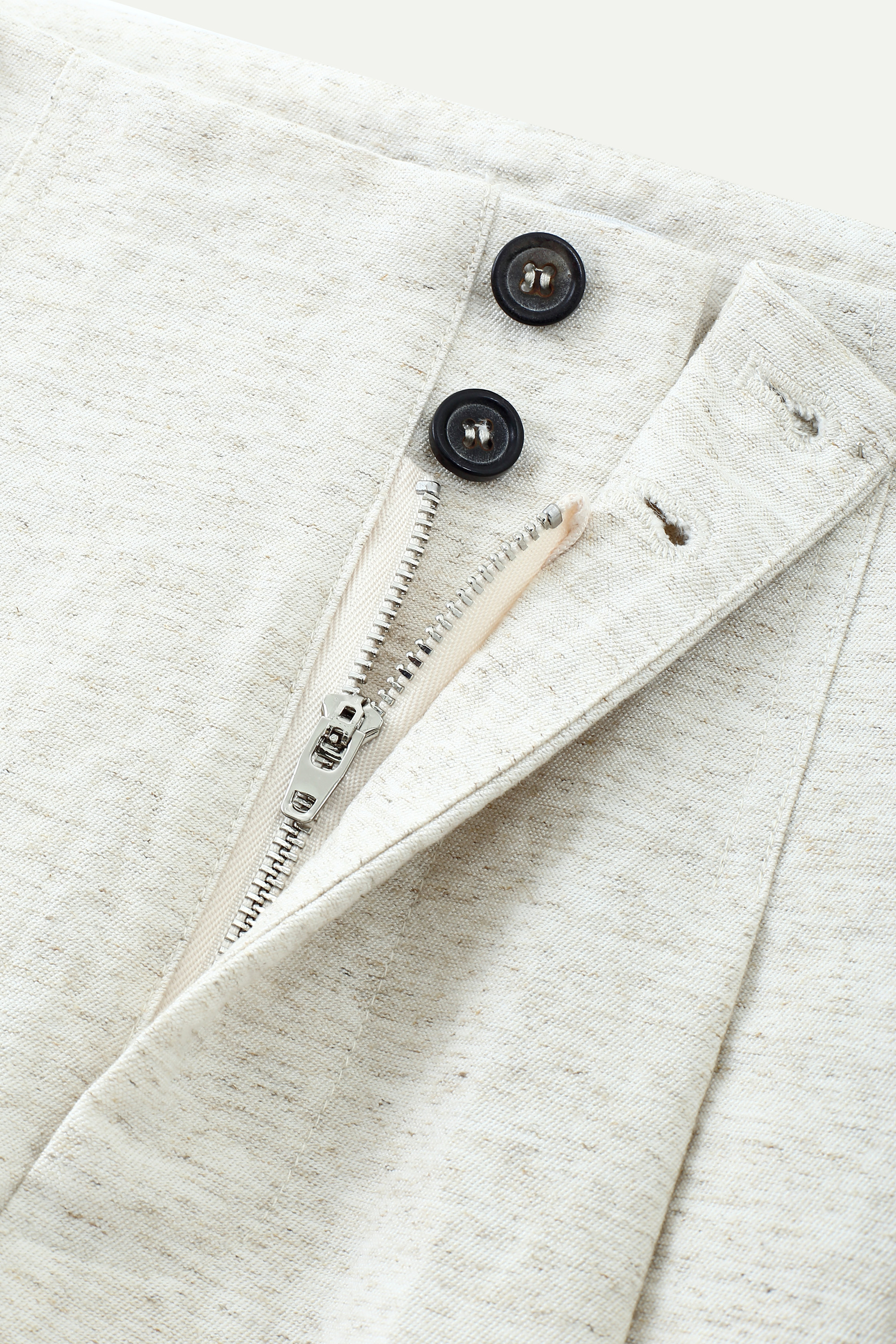 Linen Blend Wide-Leg Pants