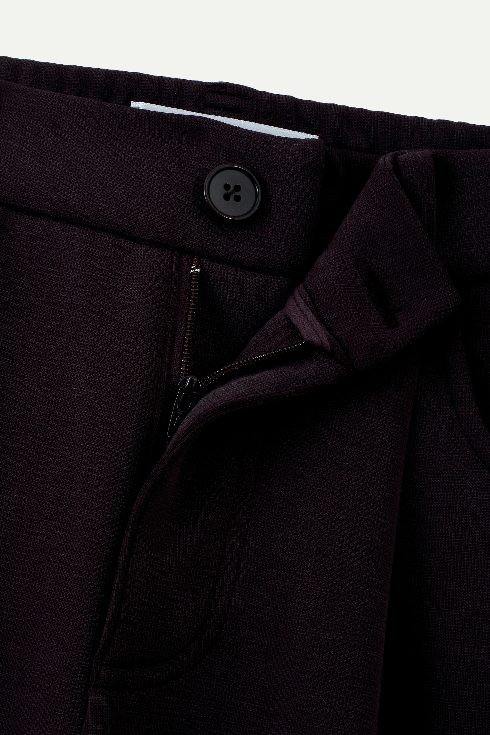 Pleated Curved-Seam Trousers 