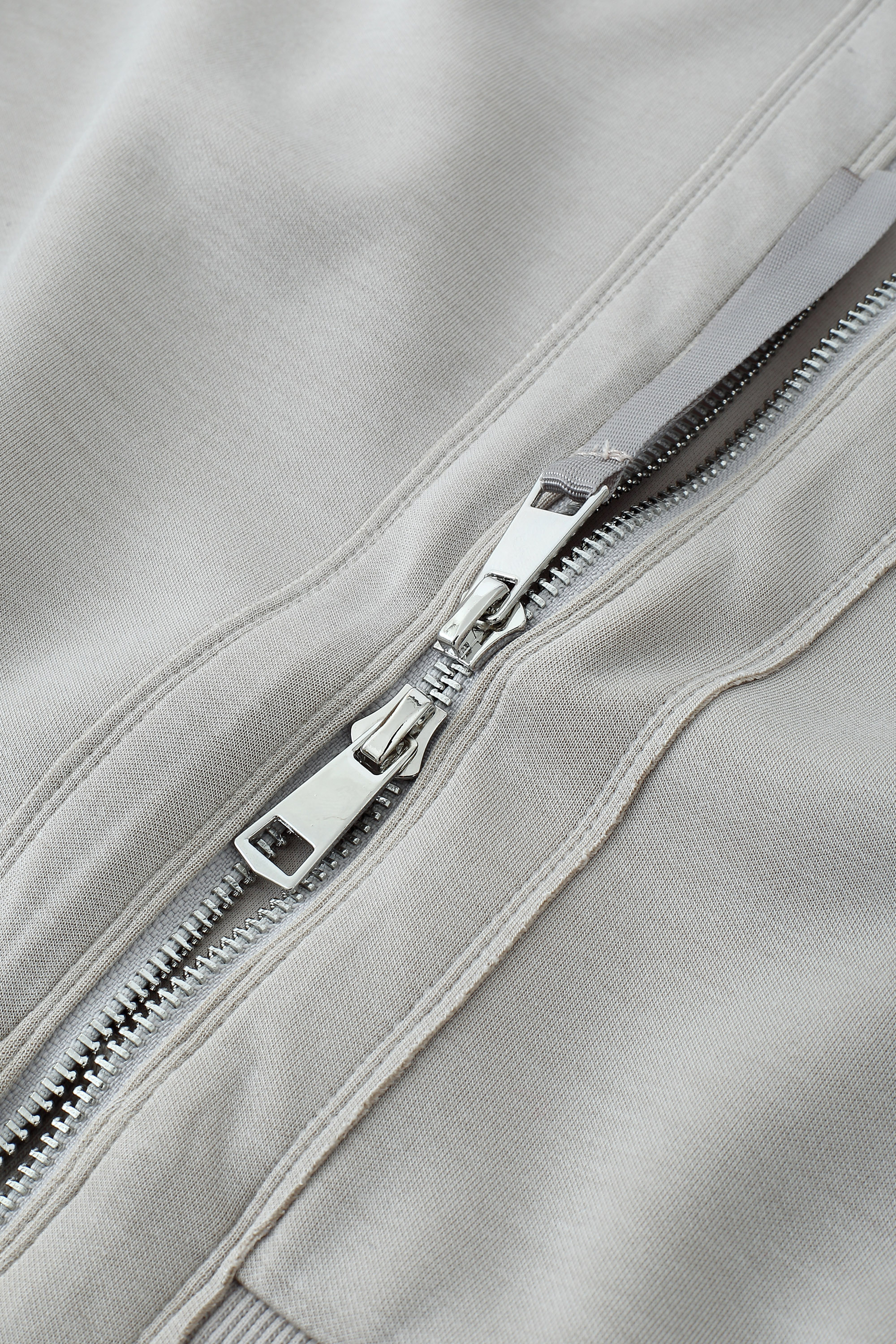 Cropped Zip-Up Hooded Jacket