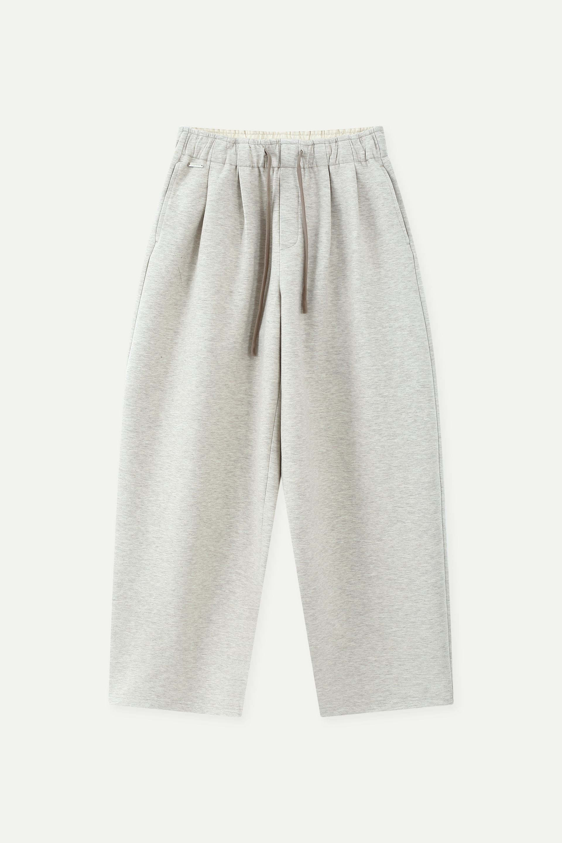 Contrast Drawstring Wide-Leg Sweatpants