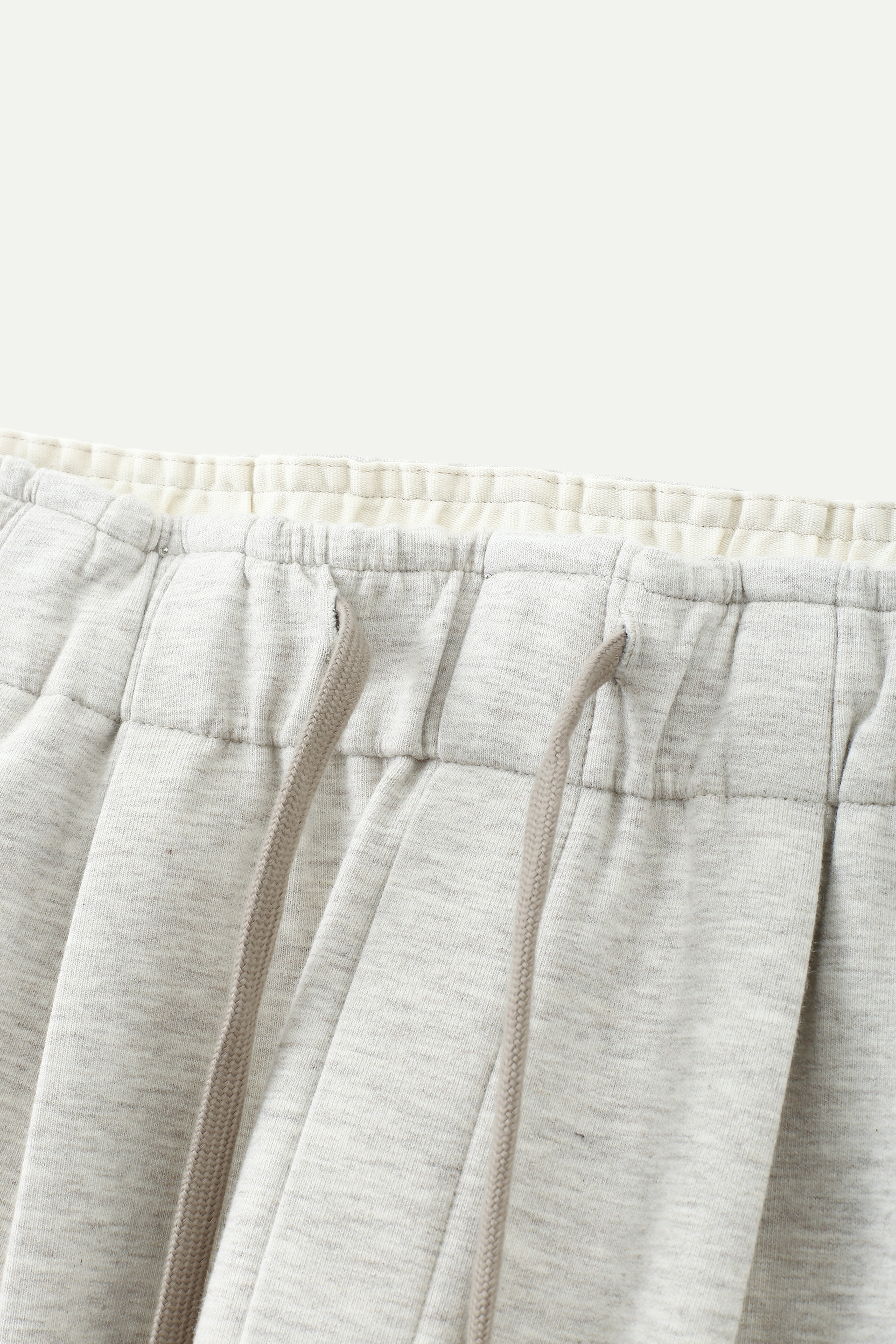 Contrast Drawstring Wide-Leg Sweatpants